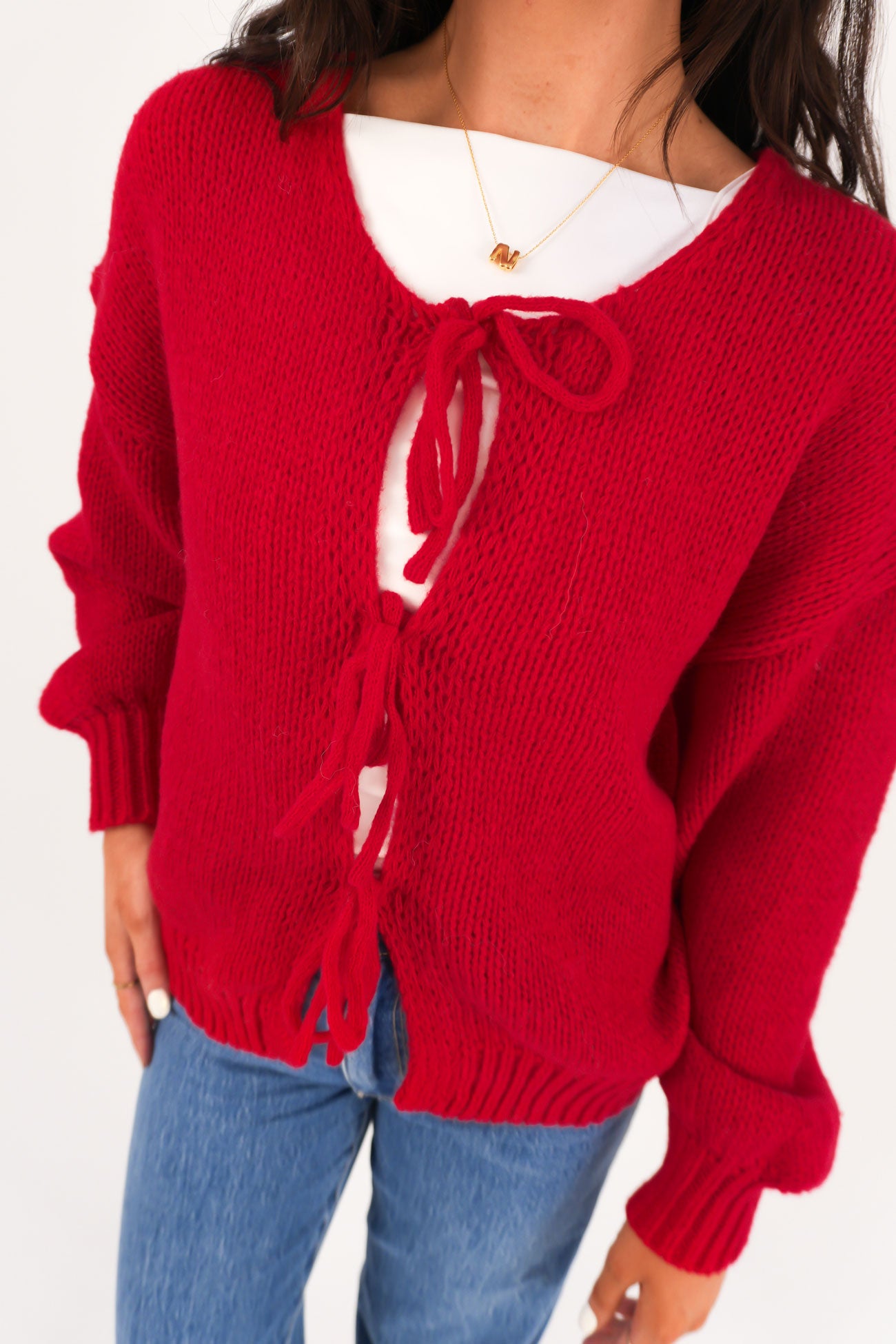 Jolie Cardigan Red