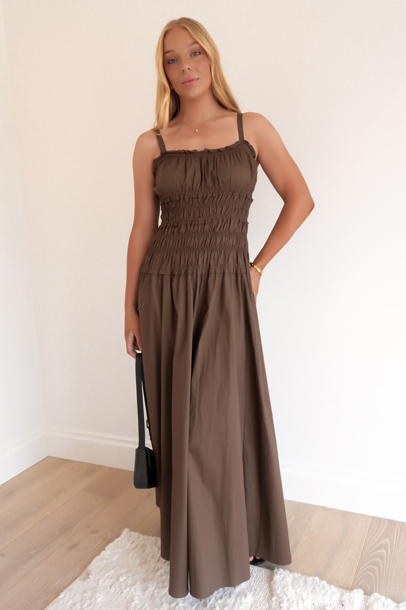 Jones Maxi Dress Chocolate