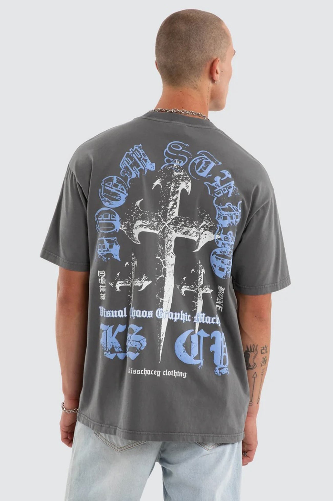 Obscurity Box Fit Tee Pigment Charcoal