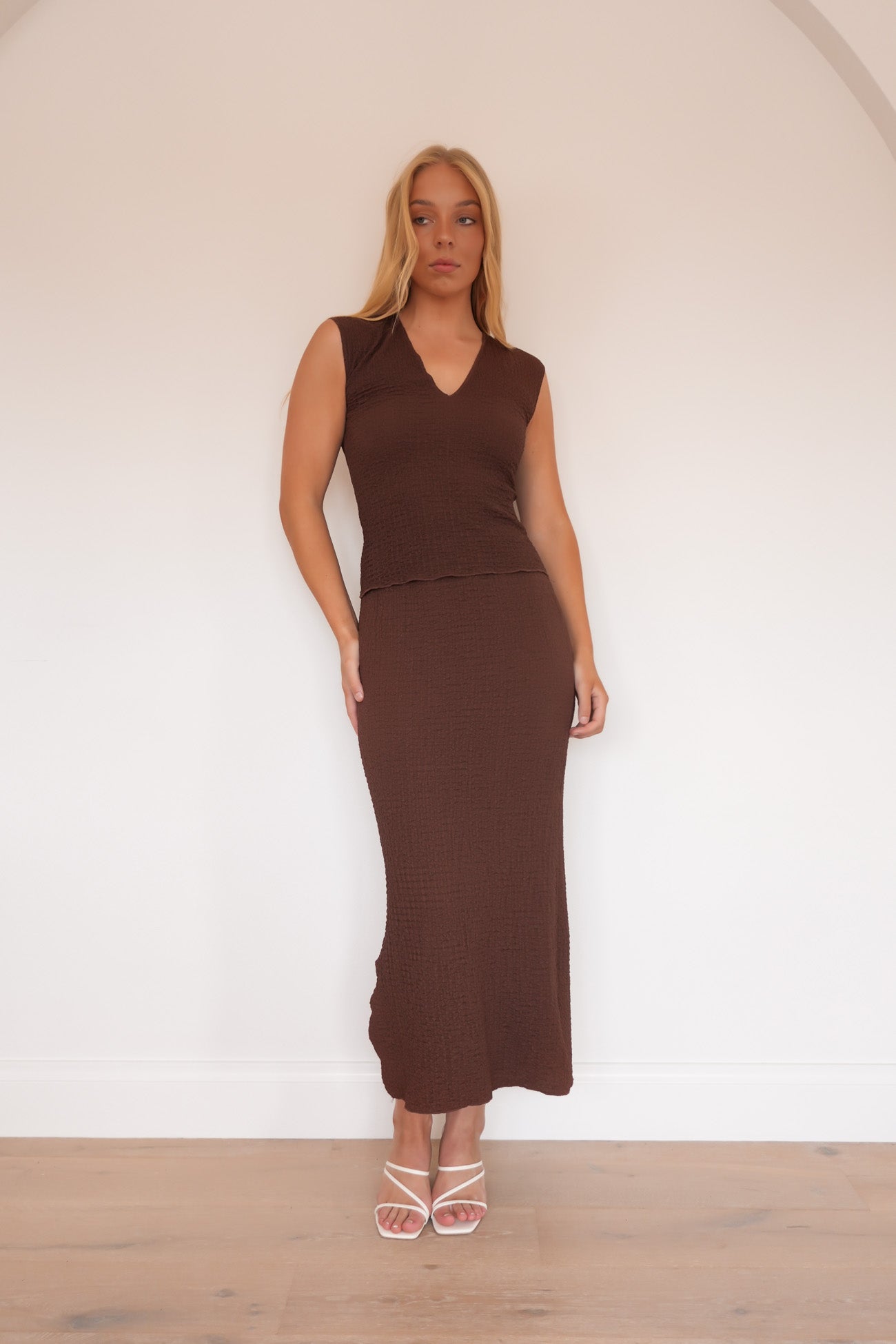 Kalani Midi Skirt Chocolate
