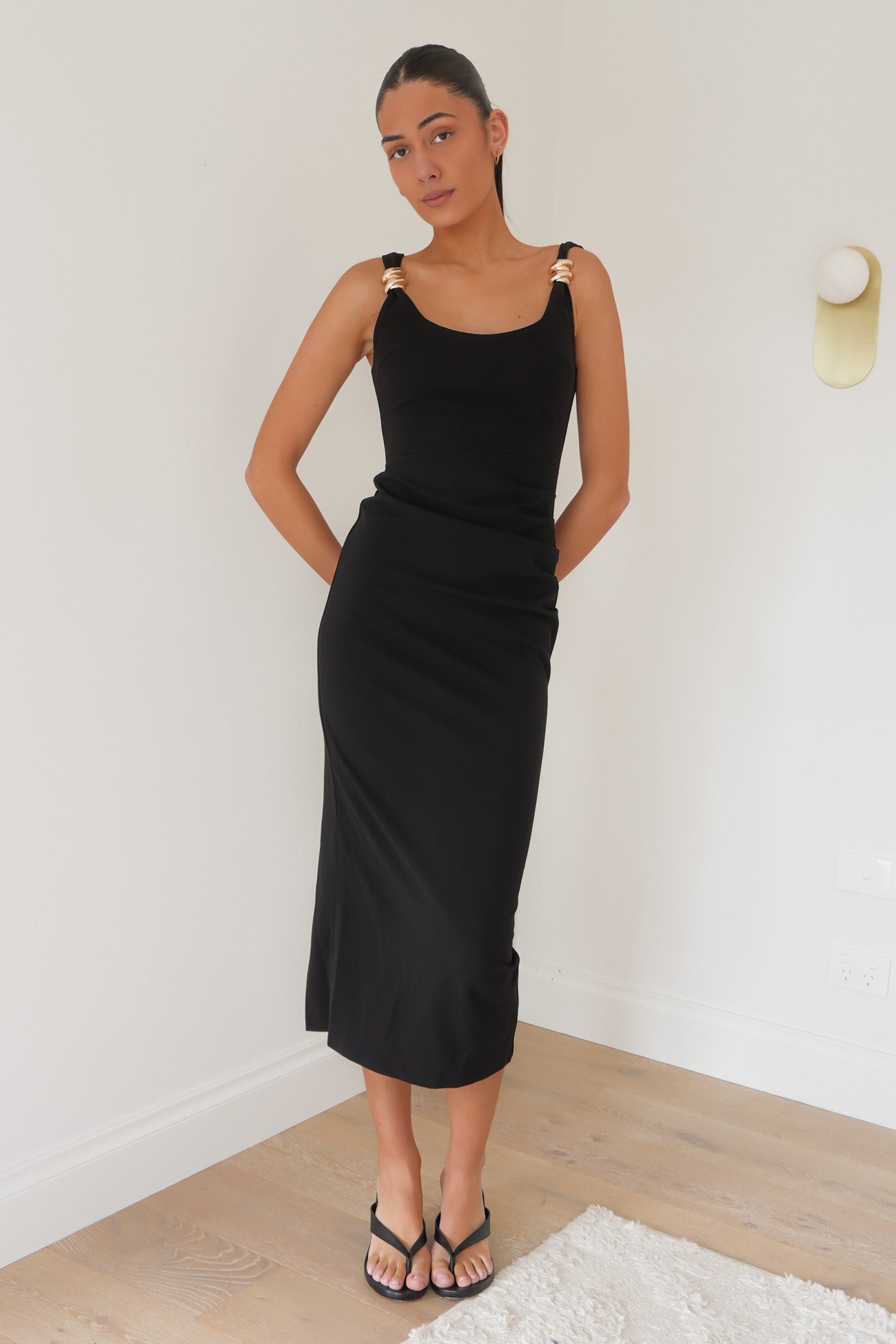 Karla Midi Dress Black