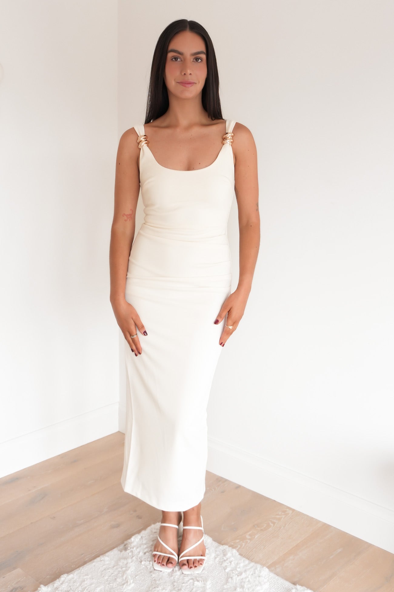 Karla Midi Dress Cream