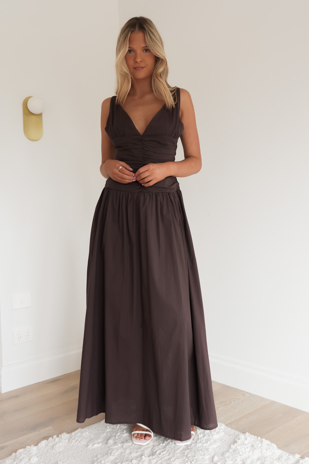 Kassandra Maxi Dress Chocolate