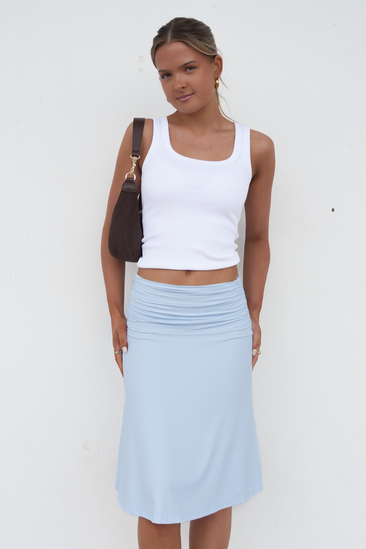 Kaylene Midi Skirt Blue