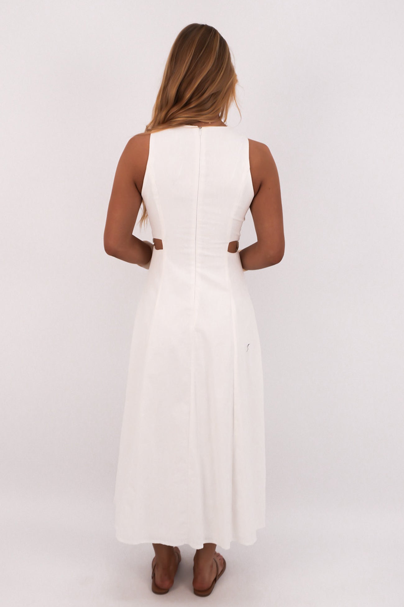 Kayt Midi Dress White