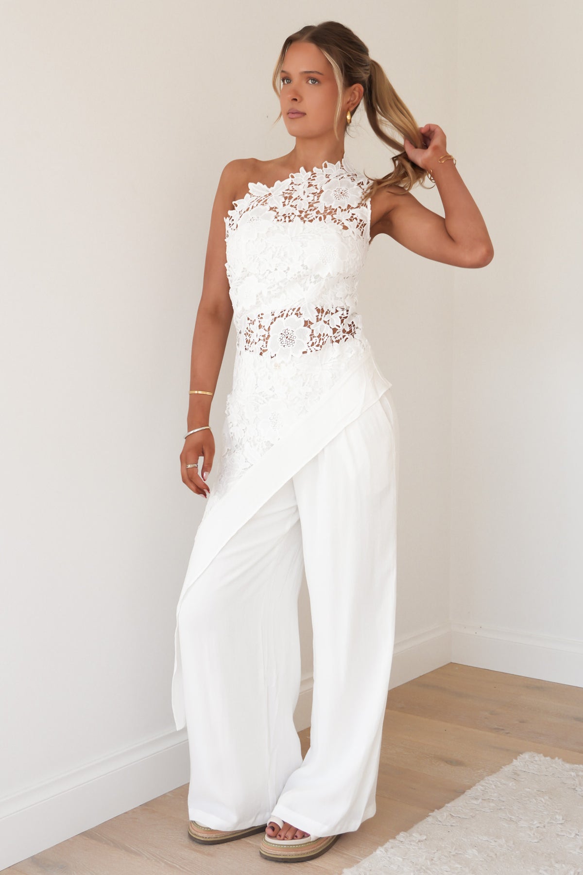 Kelsie Lace Set White