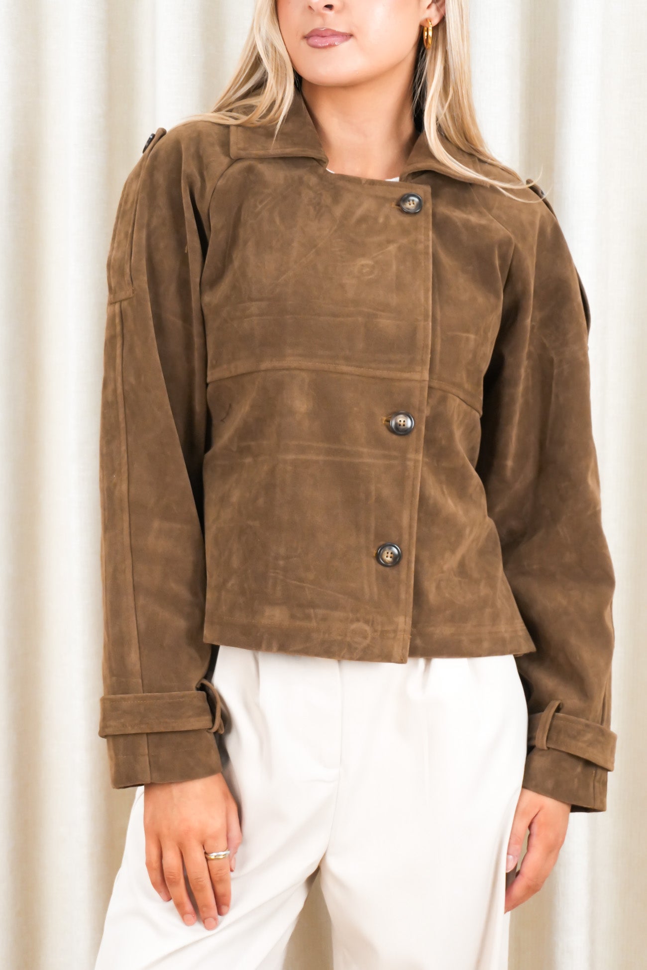 Kianna Jacket Brown Suede