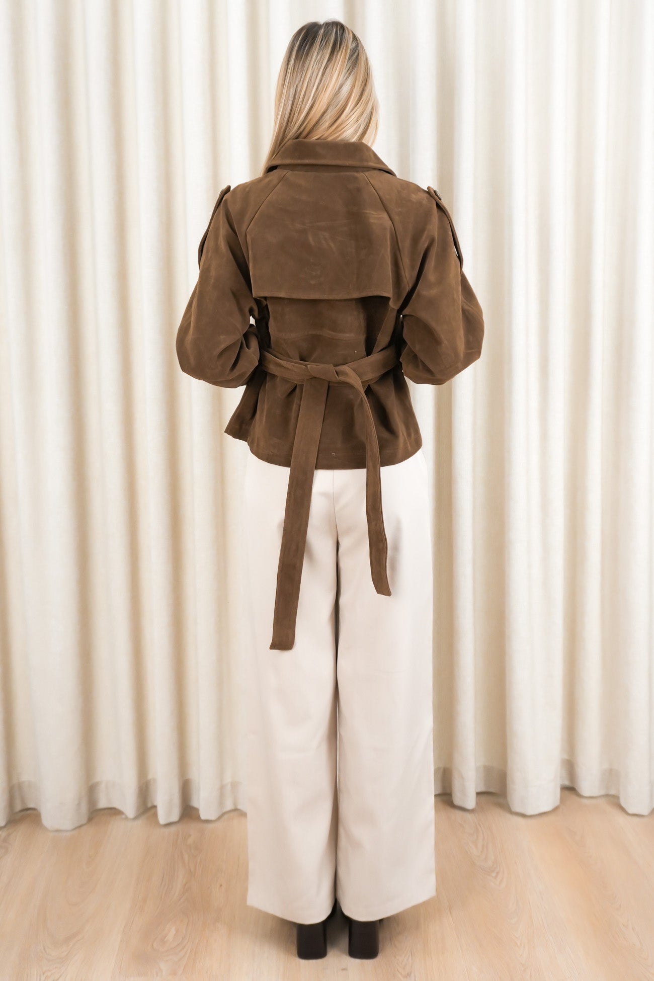 Kianna Jacket Brown Suede