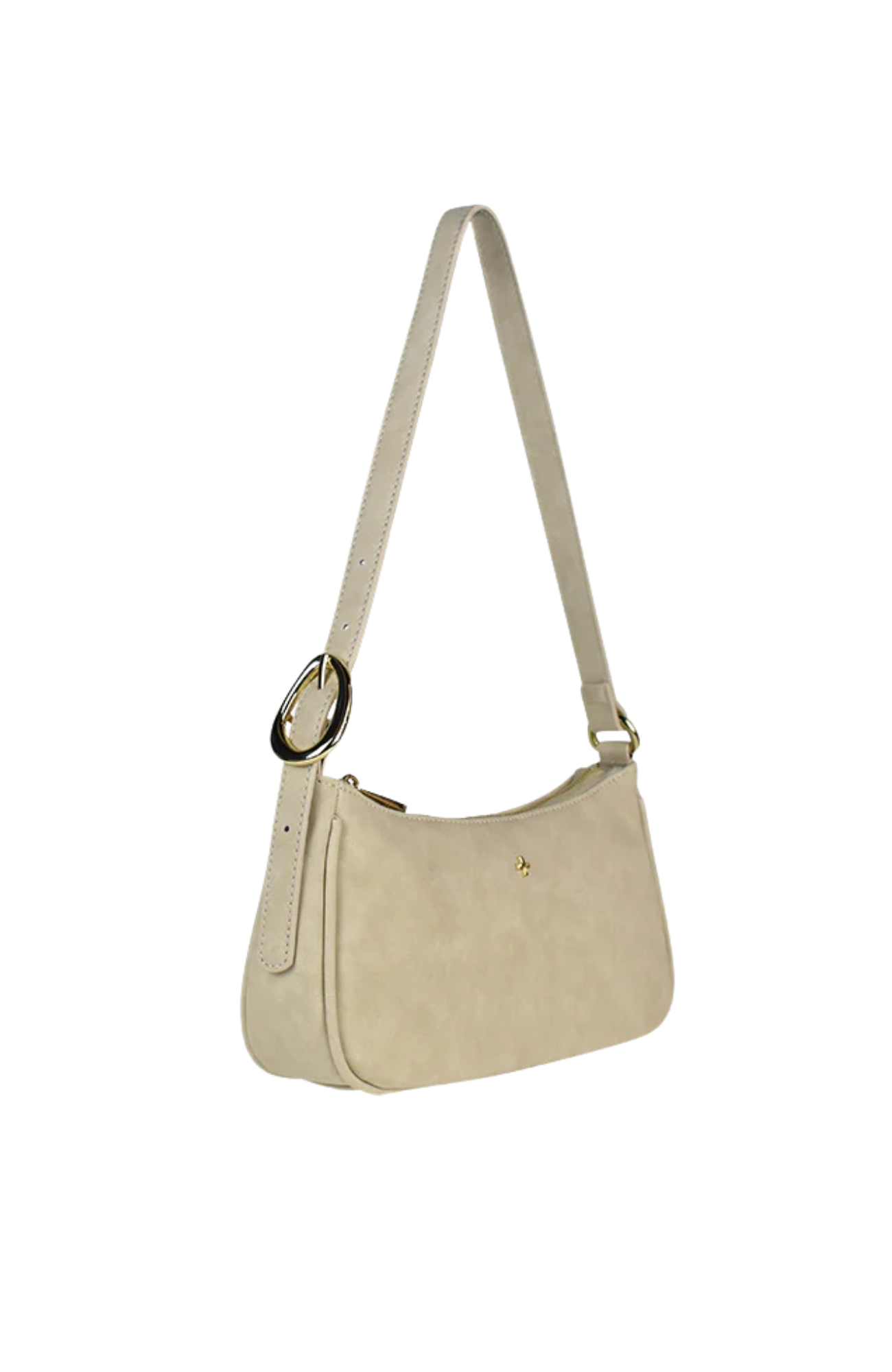 Jesabel Bag Beige Faux Suede Gold