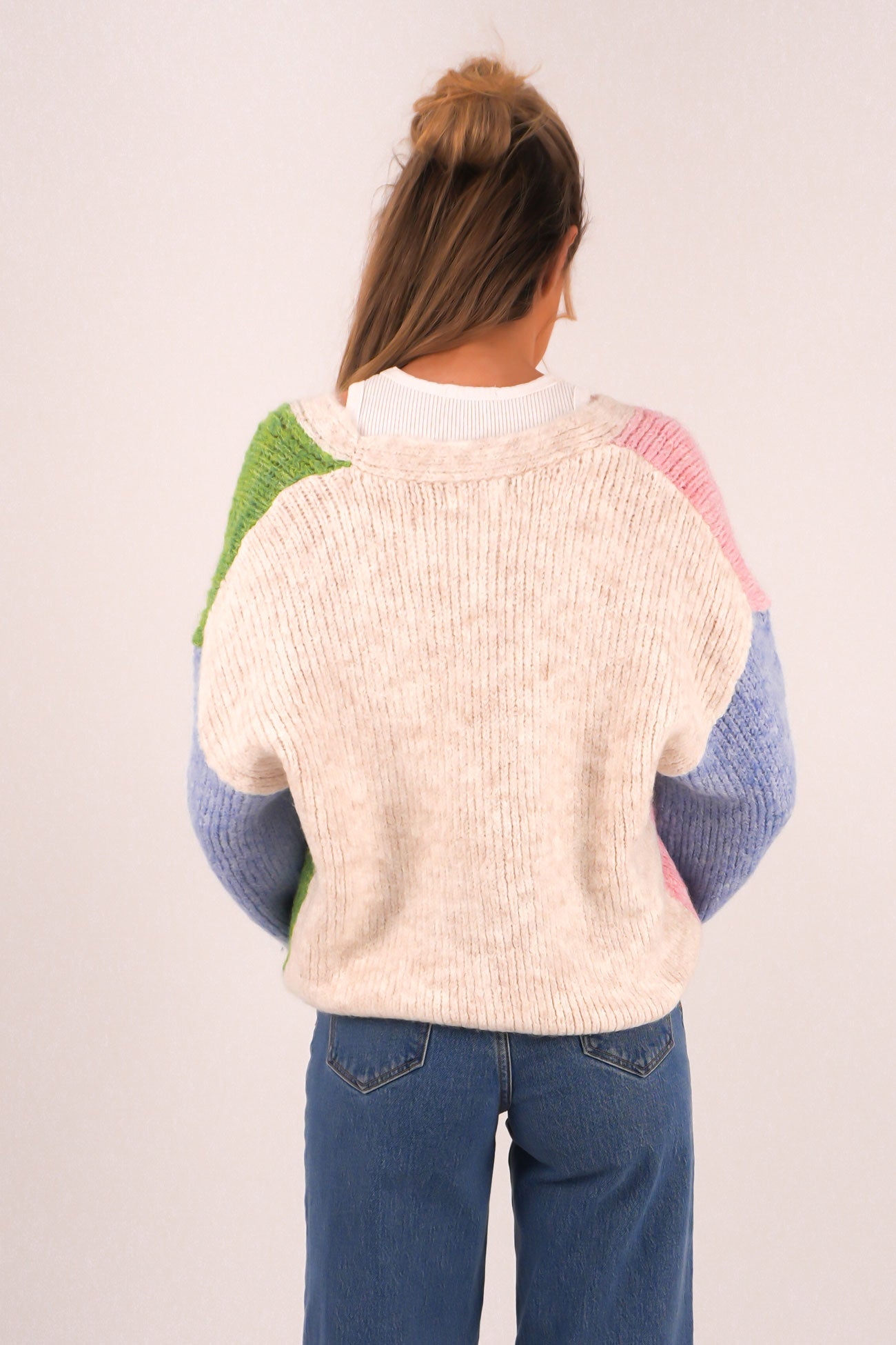 Kingsley Cardigan Green Pink