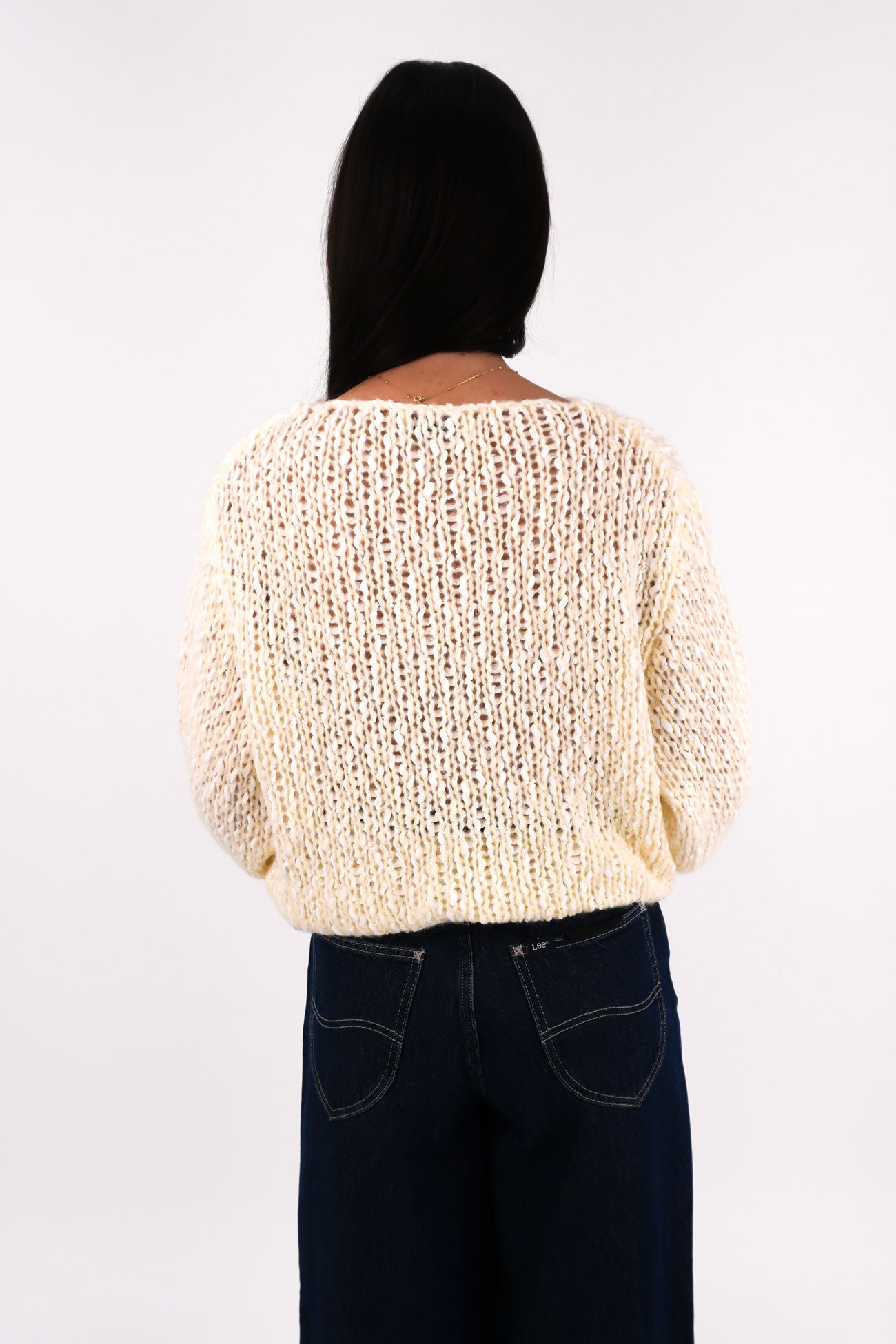 Kirah Knit Jumper Cream b