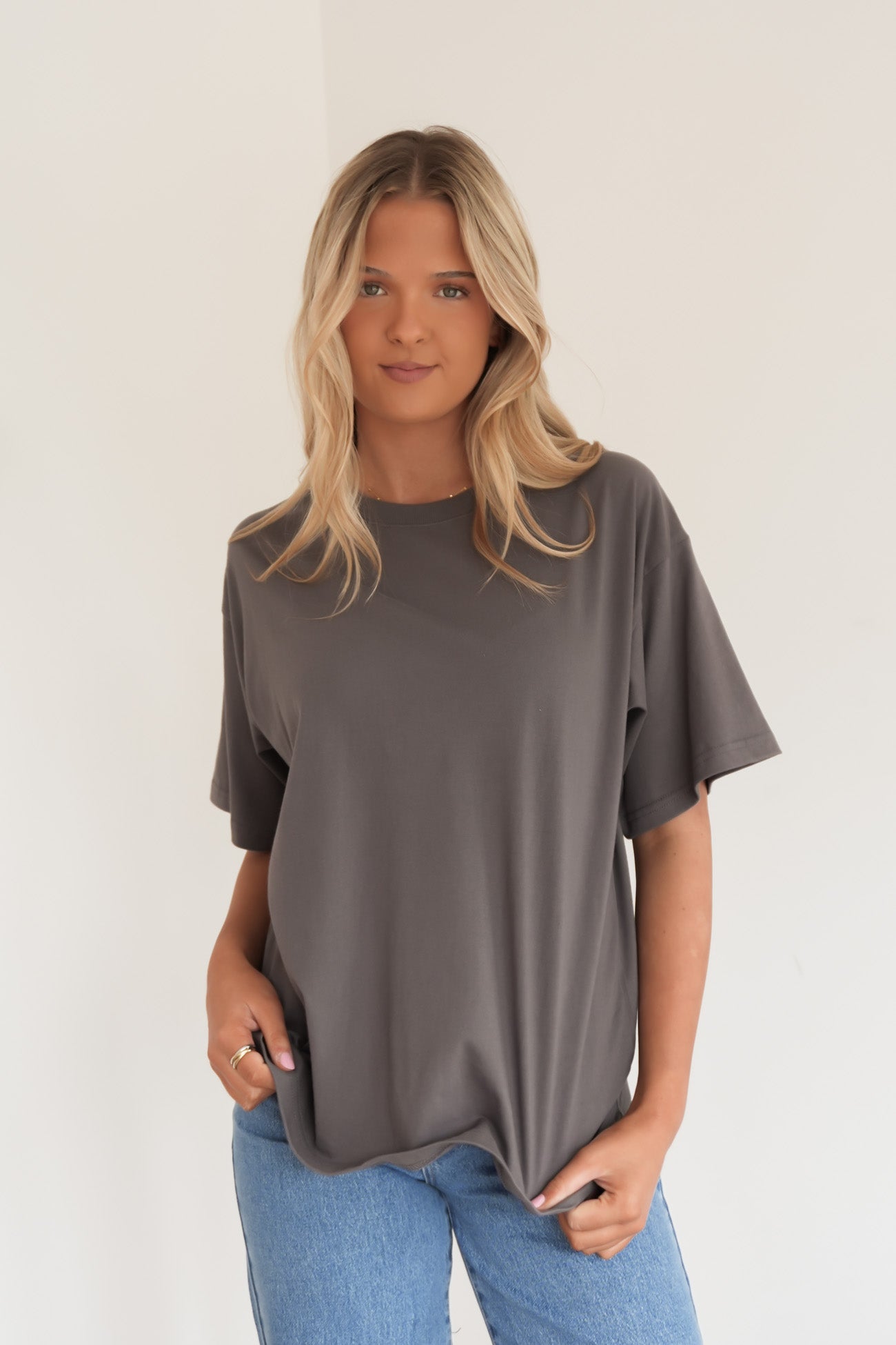 Koa Oversized Tee Charcoal