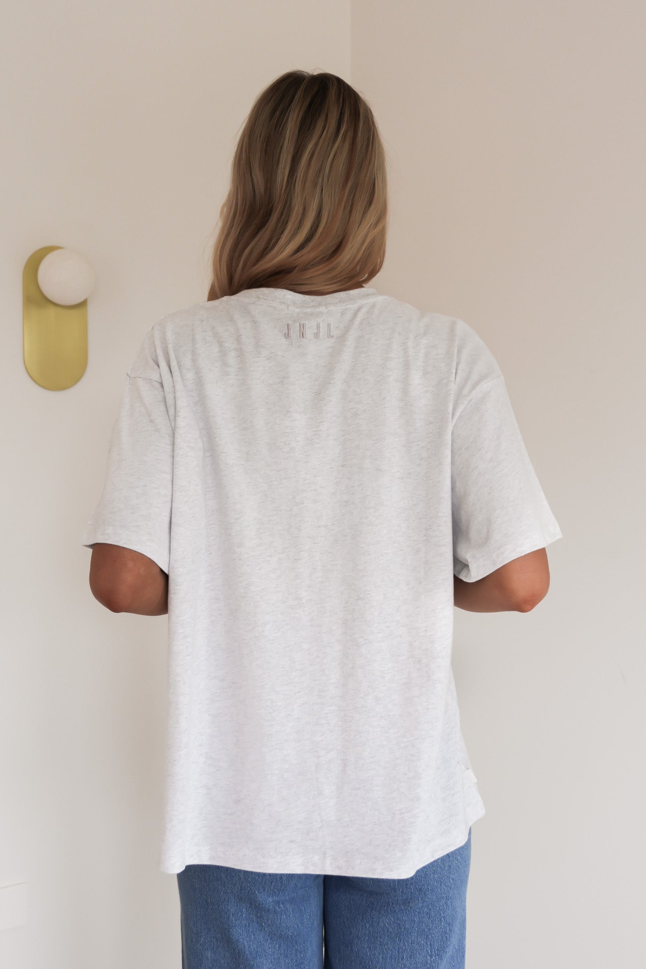 Koa Oversized Tee Snow Marle
