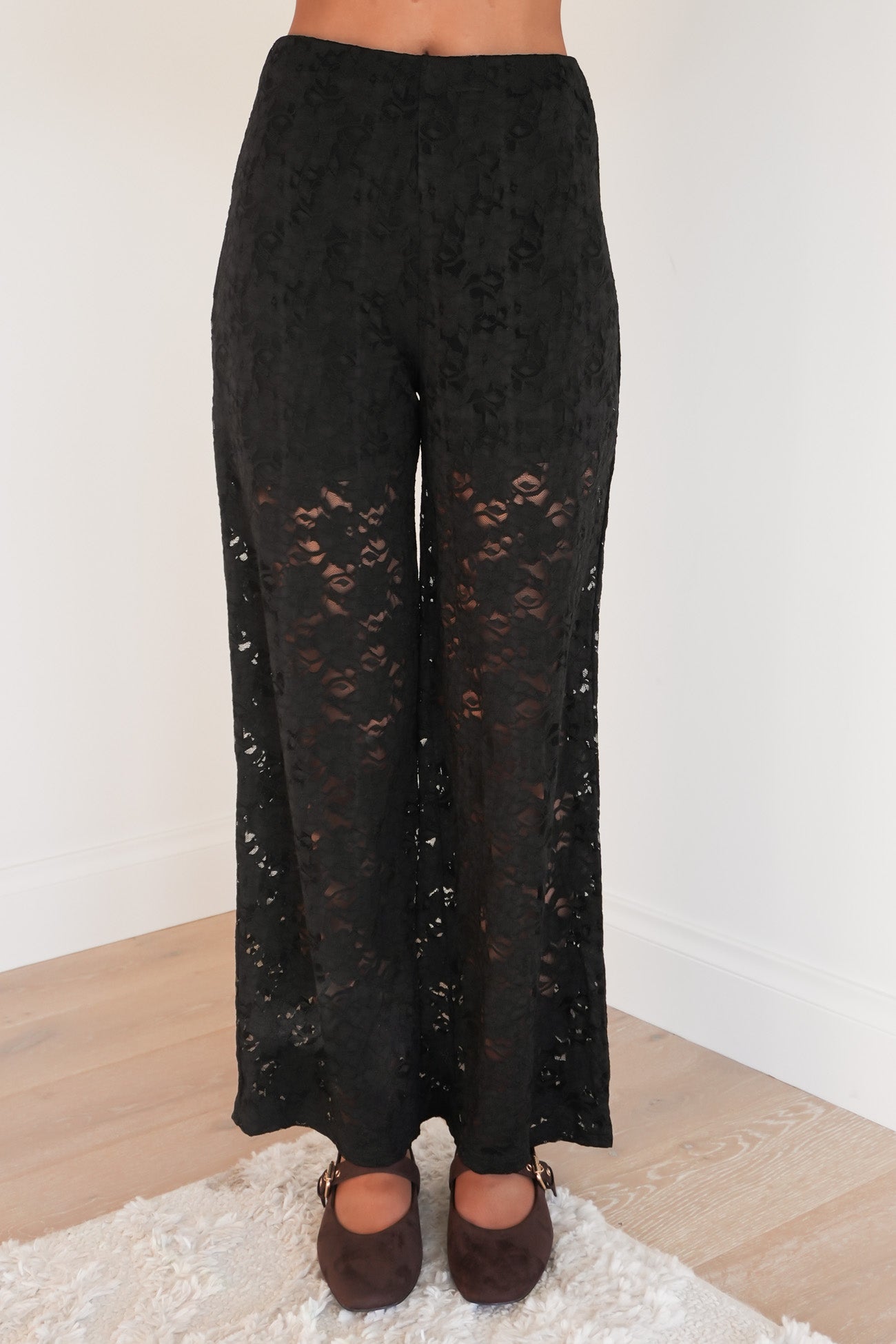 Kristy Lace Pant Black