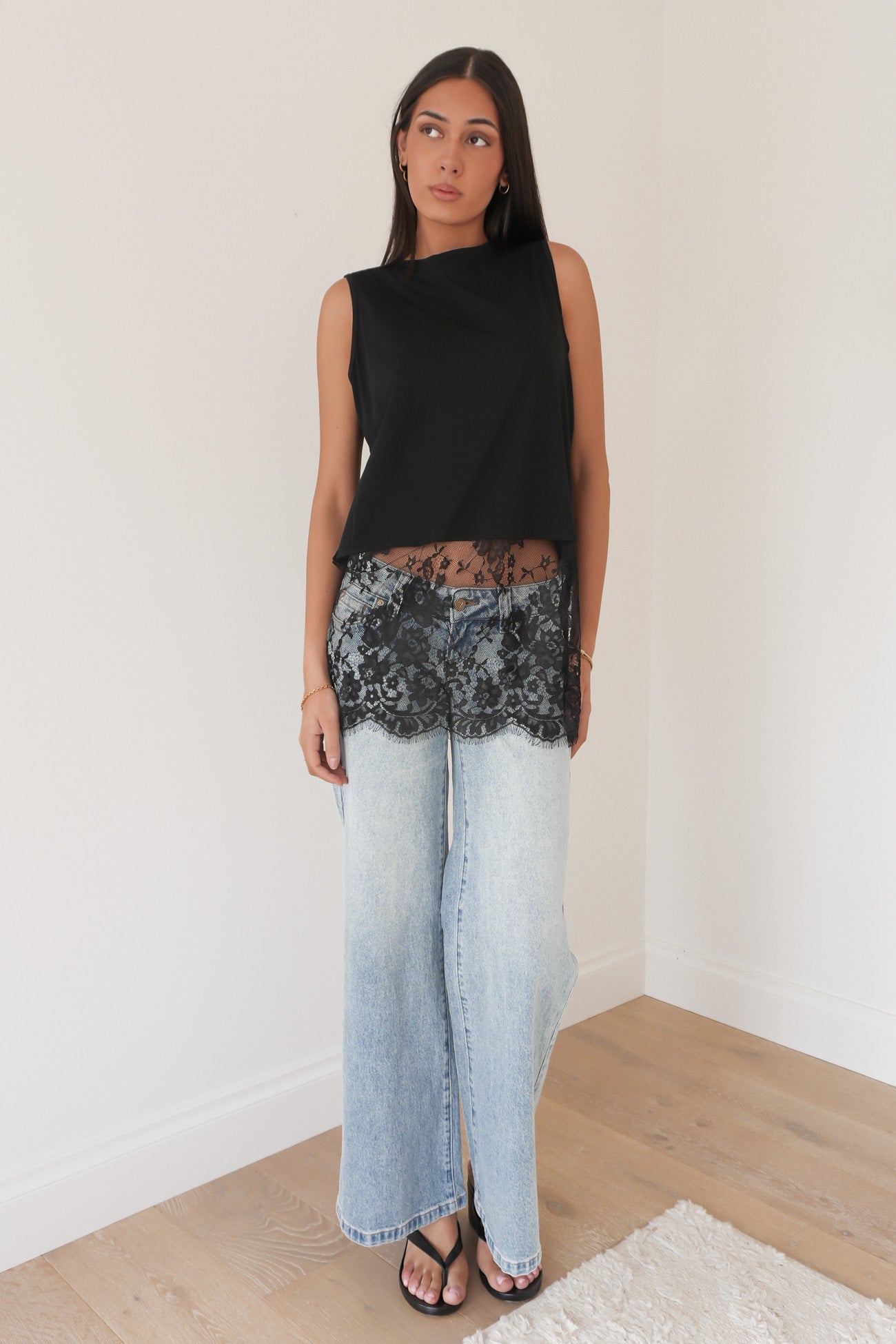 Kyella Lace Top Black