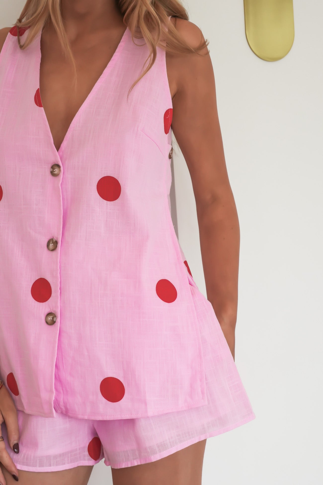 Kylae Set Pink Polka Dot