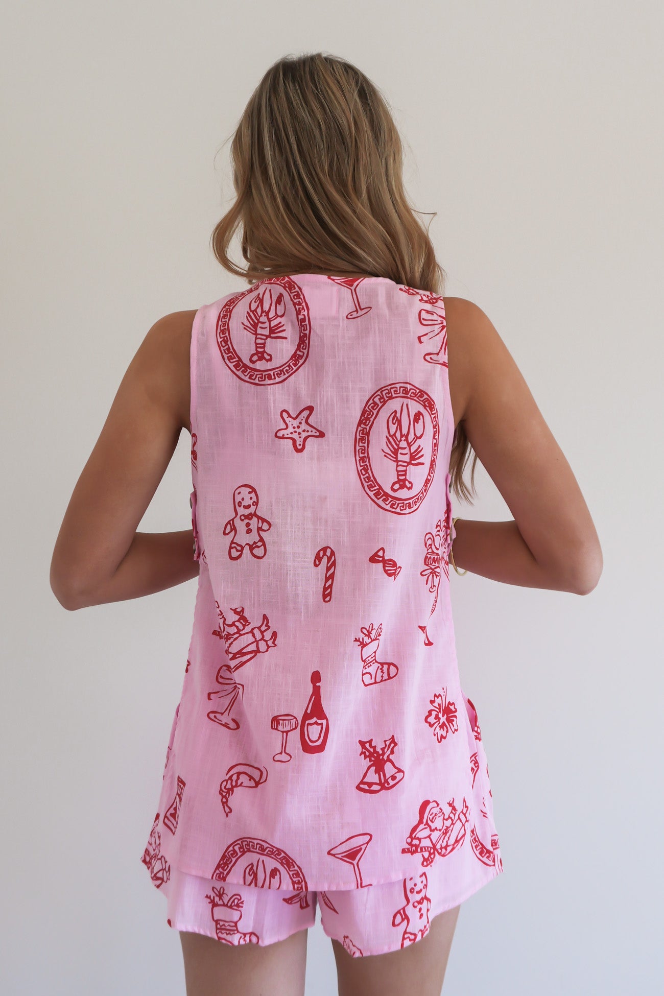 Kylae Set Pink Santa