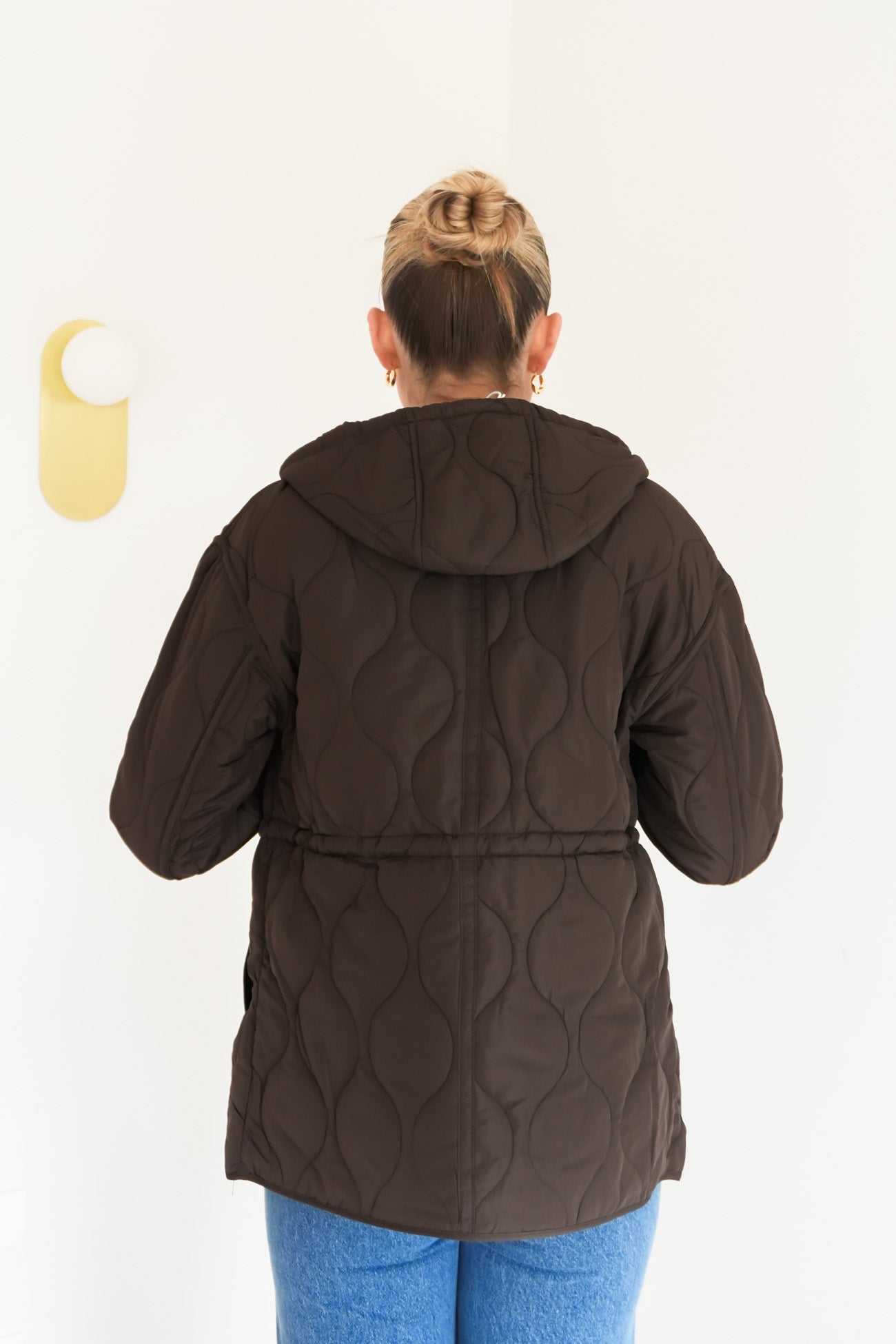 Kym Quilted Anorak Brown