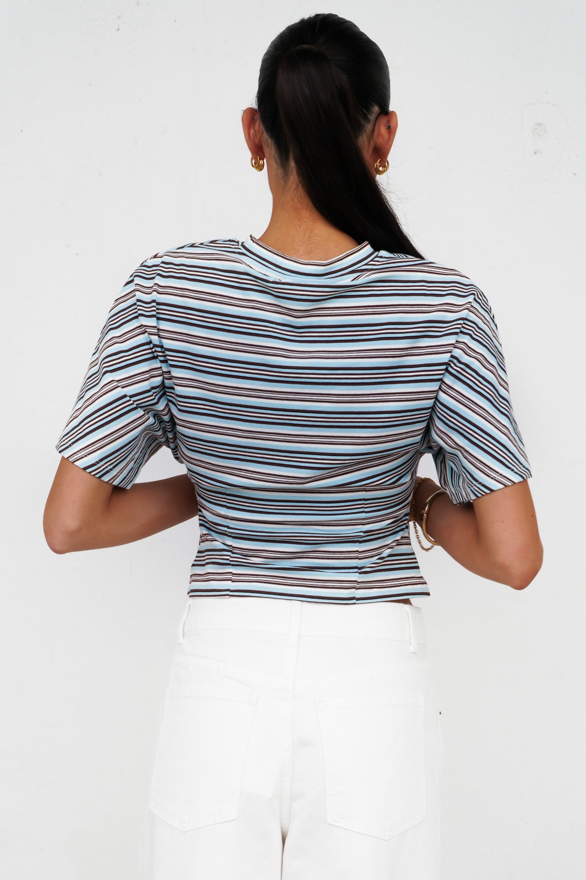 Kyrah Tee Blue Stripe