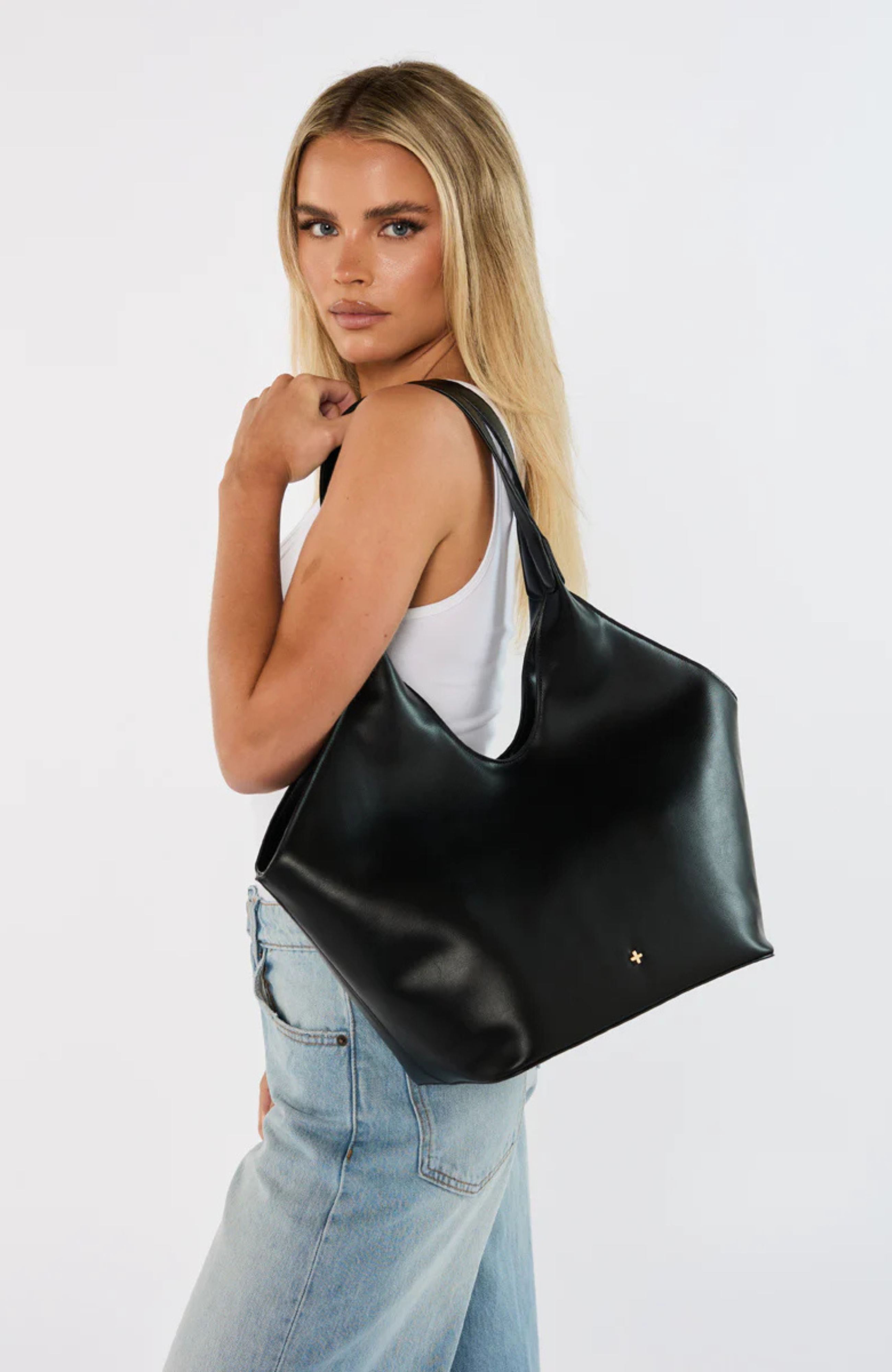 Laleh Bag Black PU Gold