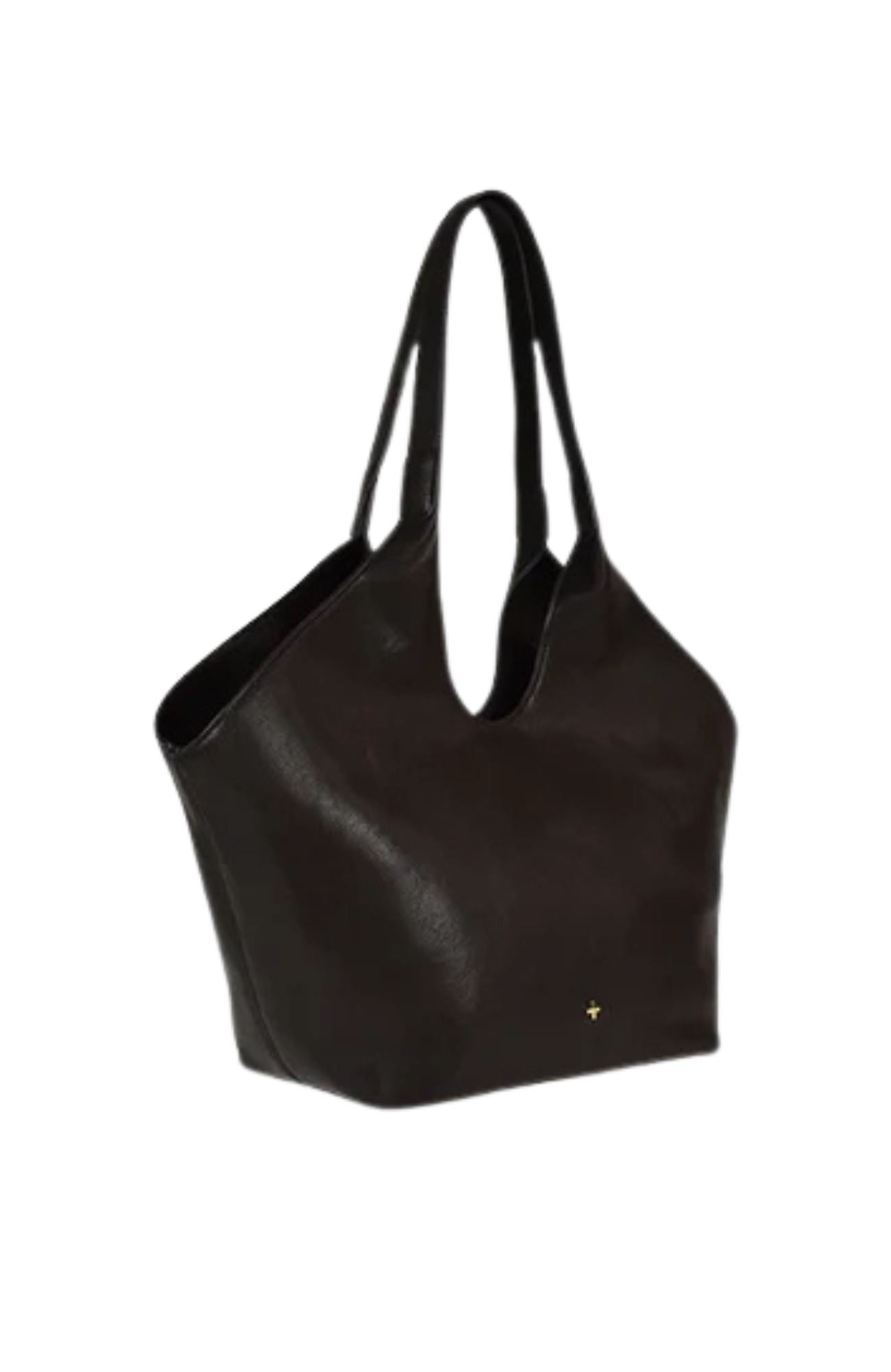 Laleh Bag Chocolate PU Gold