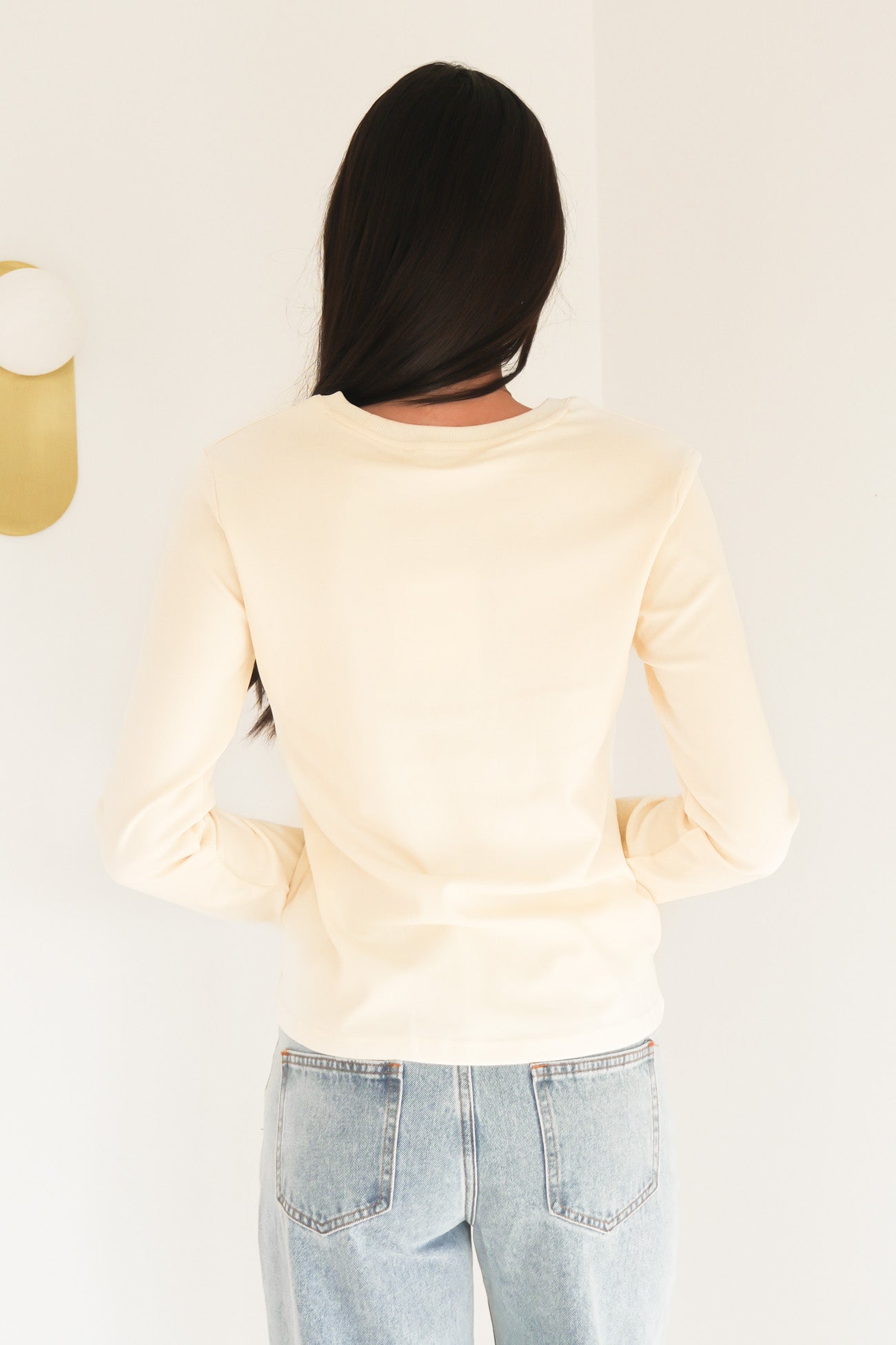 Lara Long Sleeve Top Cream