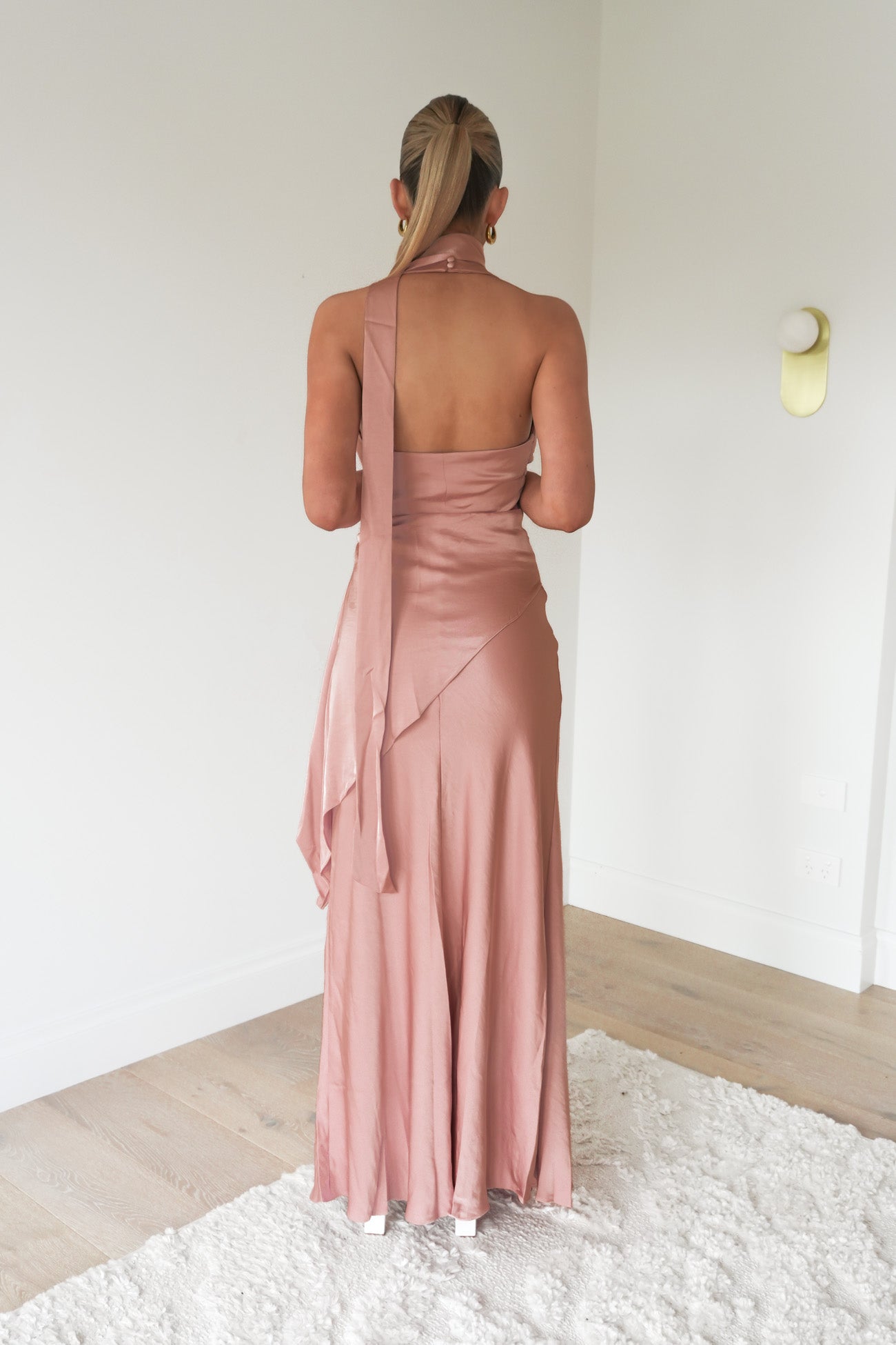 Lawson Halter Maxi Dress Pink