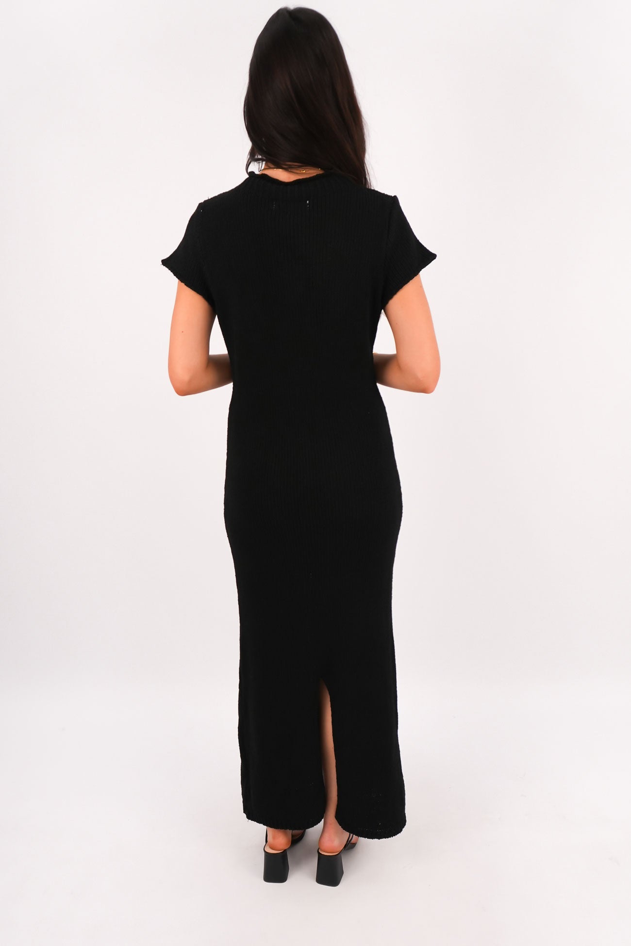Leela Knit Maxi Dress Black