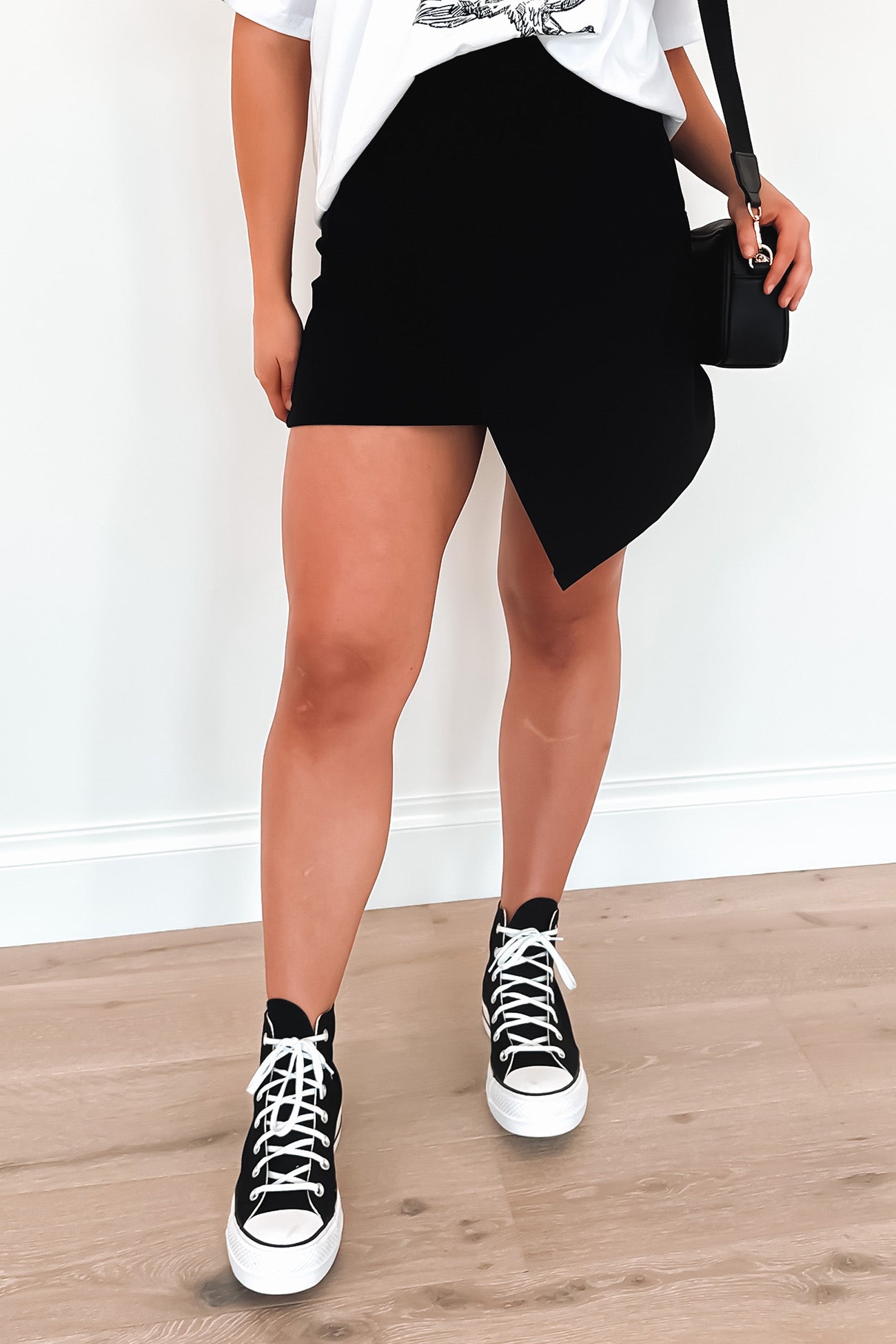 Leighton Flare Skirt Black