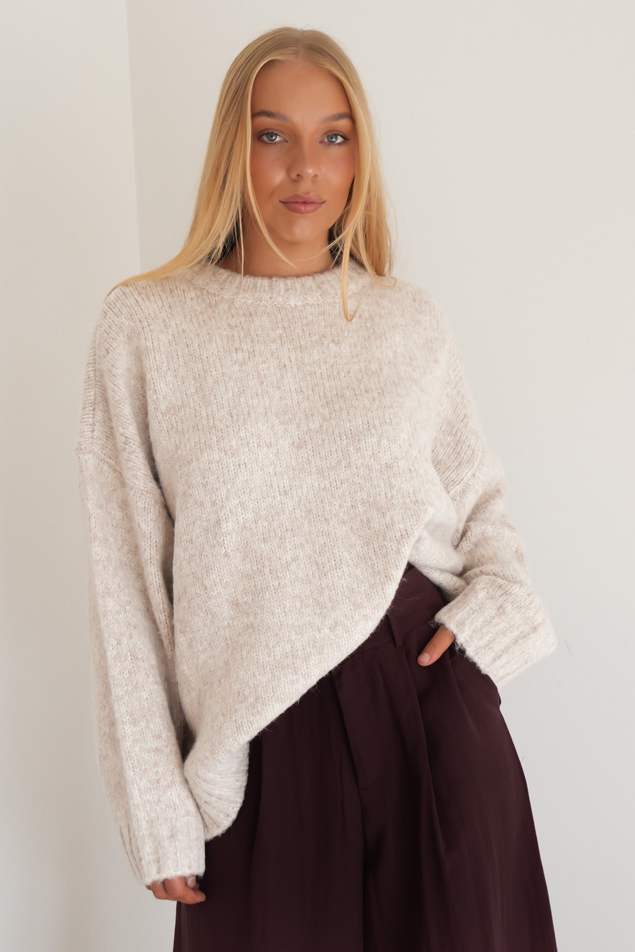 Lena Knit Jumper Oatmeal