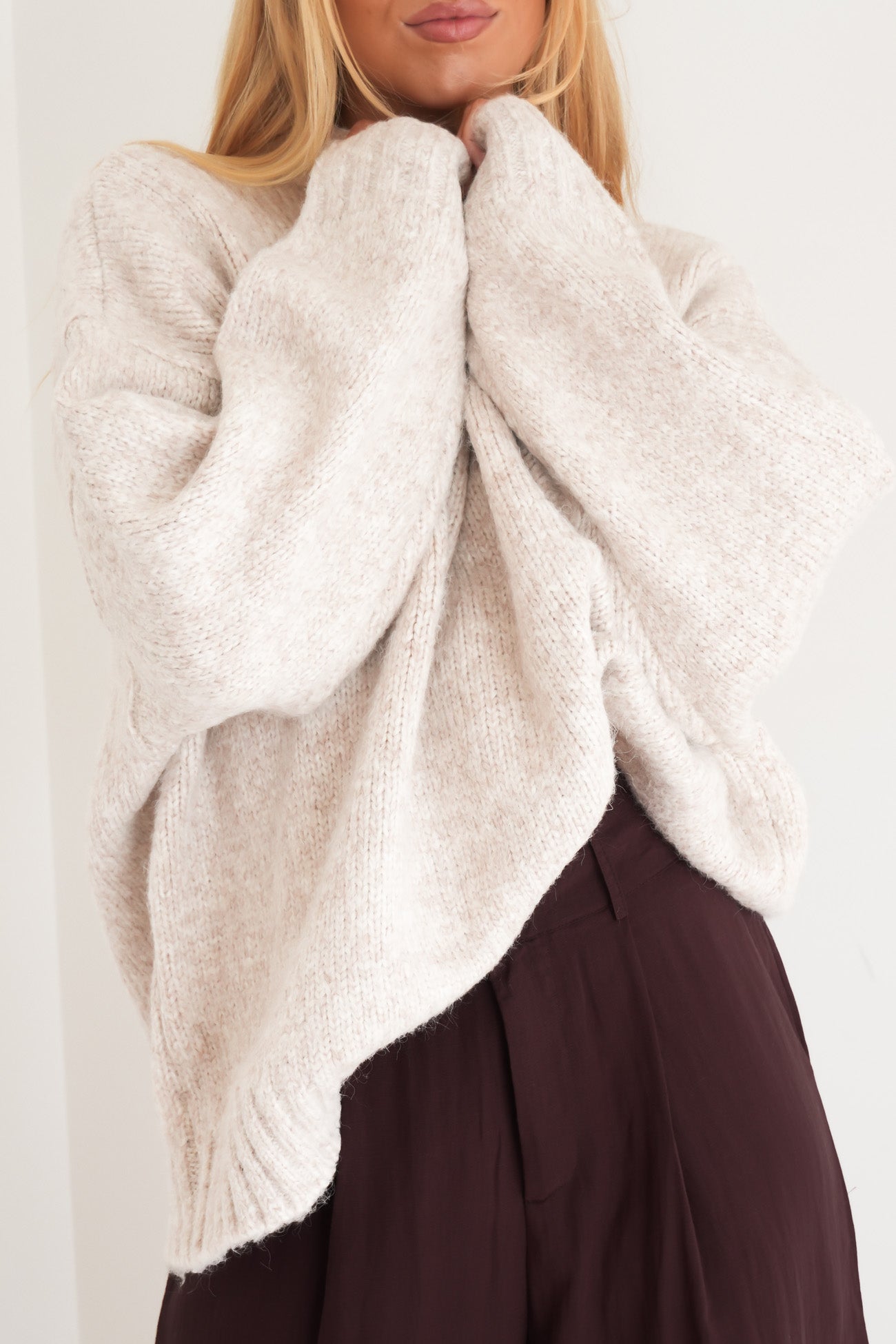 Lena Knit Jumper Oatmeal