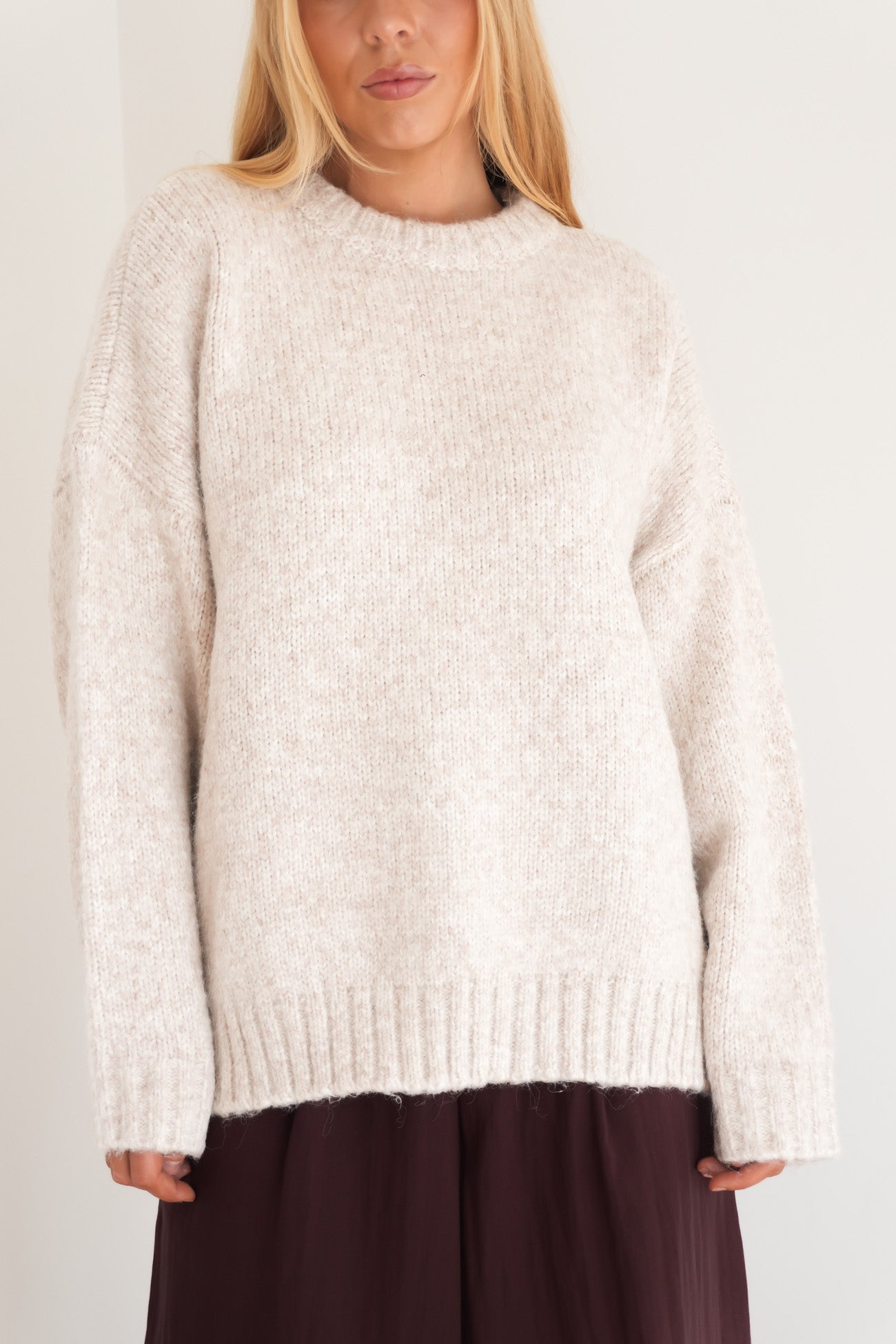 Lena Knit Jumper Oatmeal