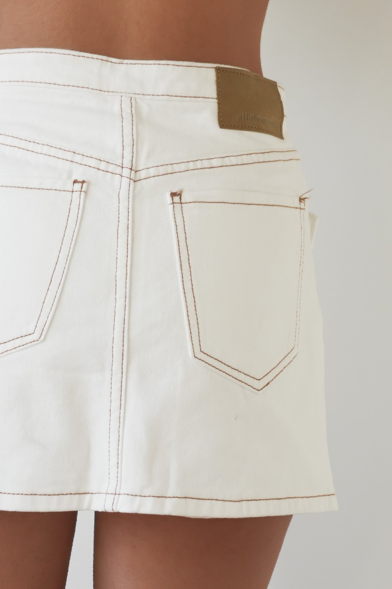 Lenni Mini Skort Vintage White