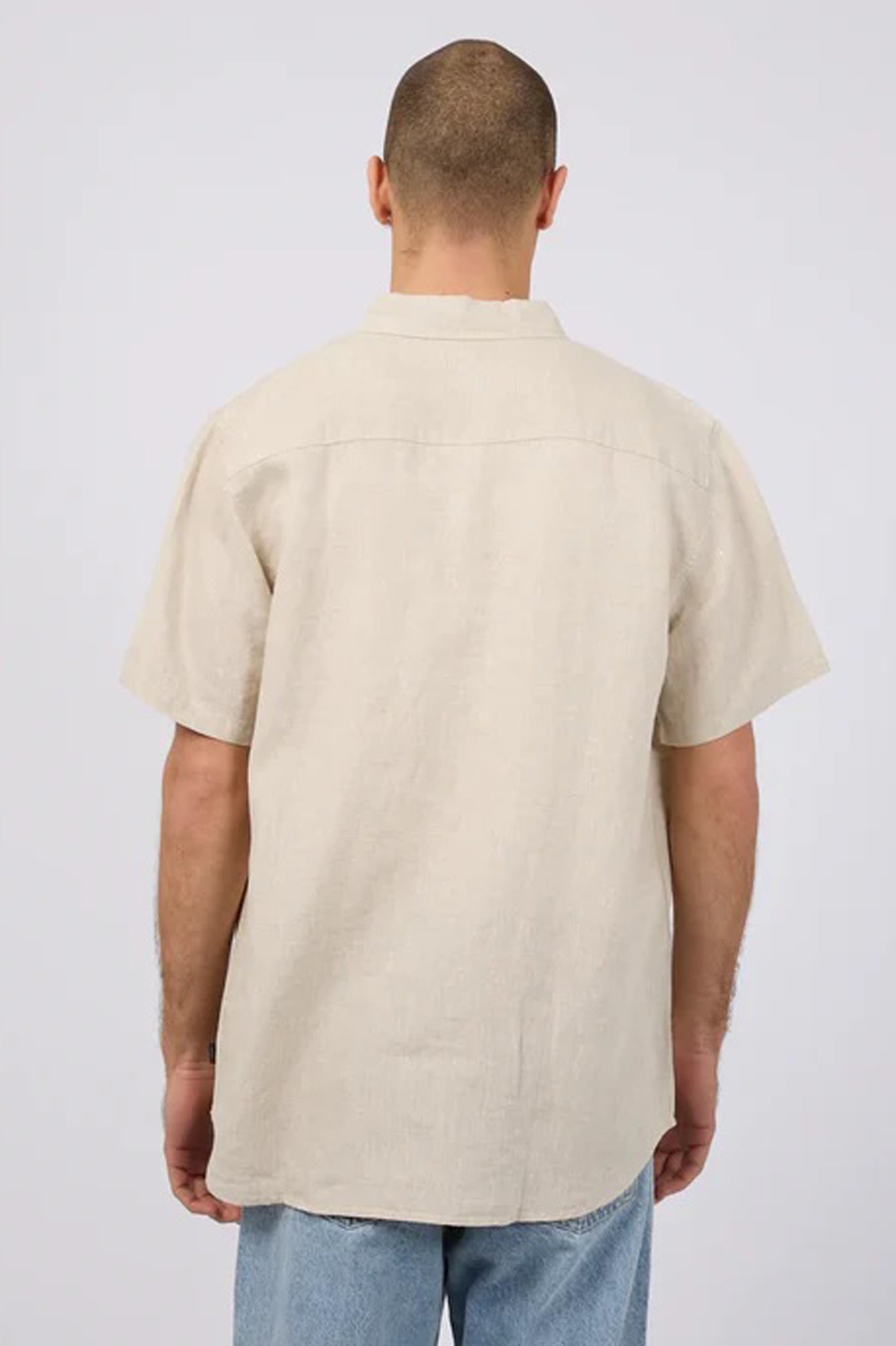 Linen Short Sleeve Shirt Natural
