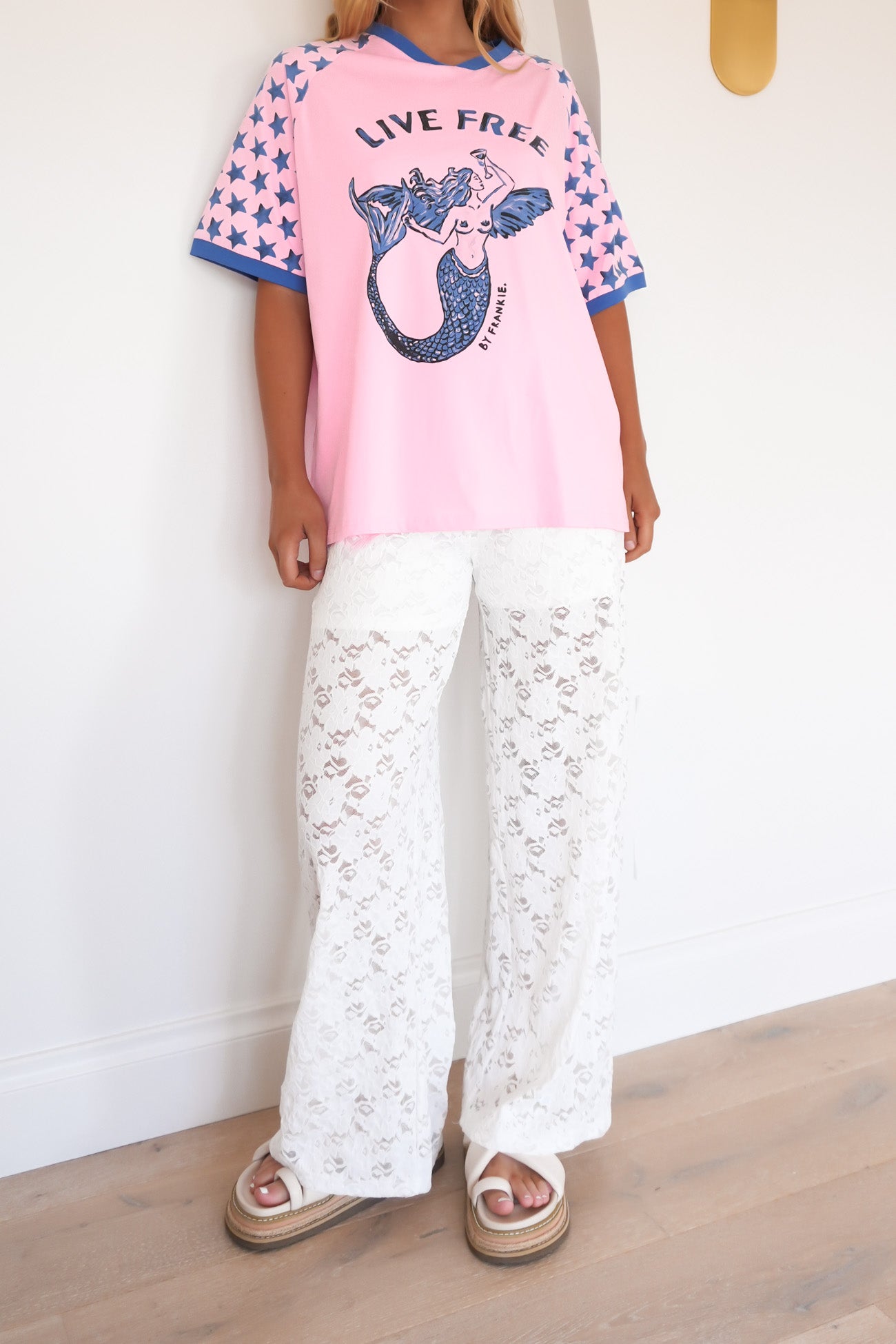 Live Free Tee Pink