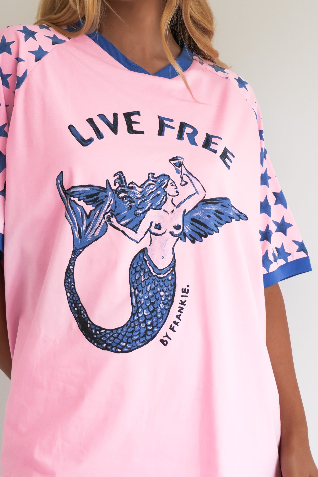 Live Free Tee Pink