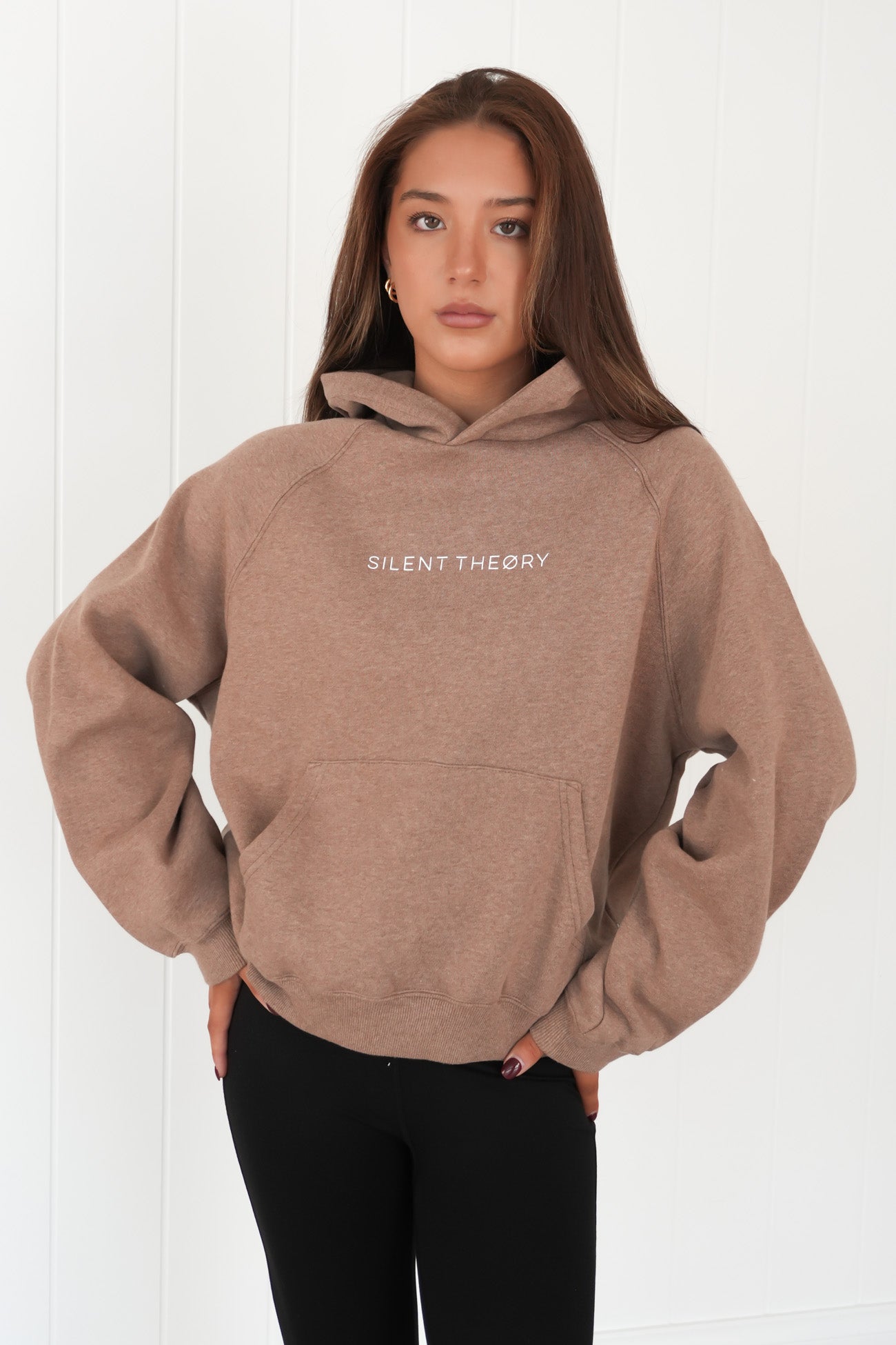 Logo Hoodie Brown Marle