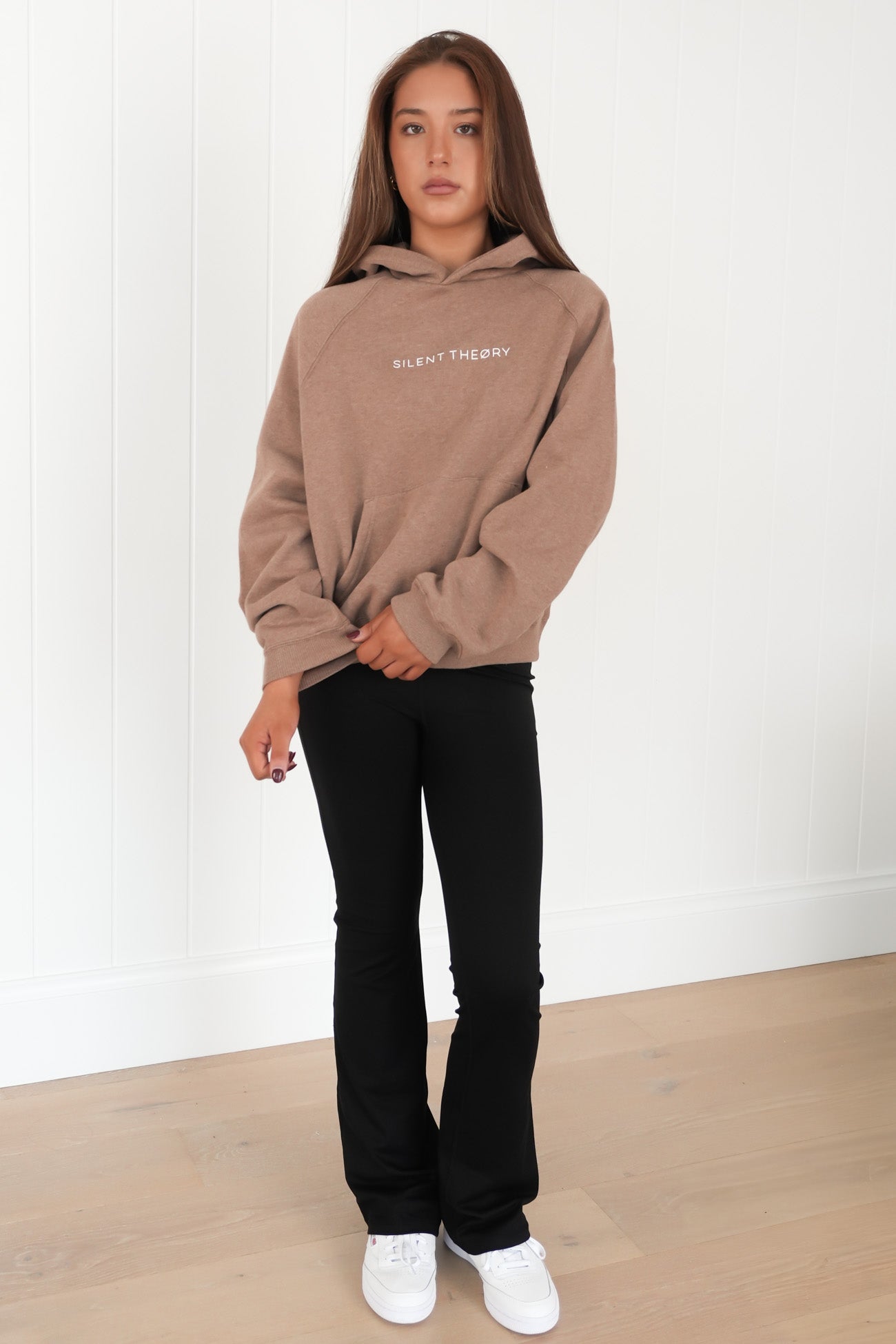 Logo Hoodie Brown Marle