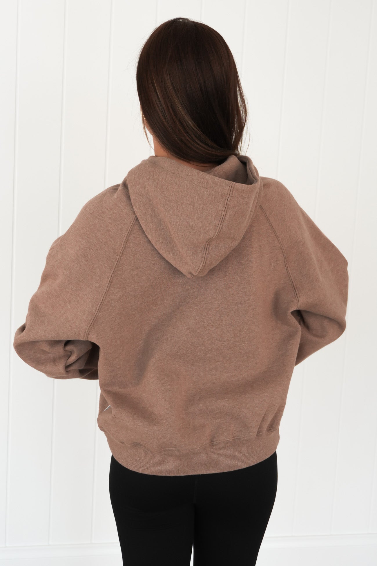 Logo Hoodie Brown Marle