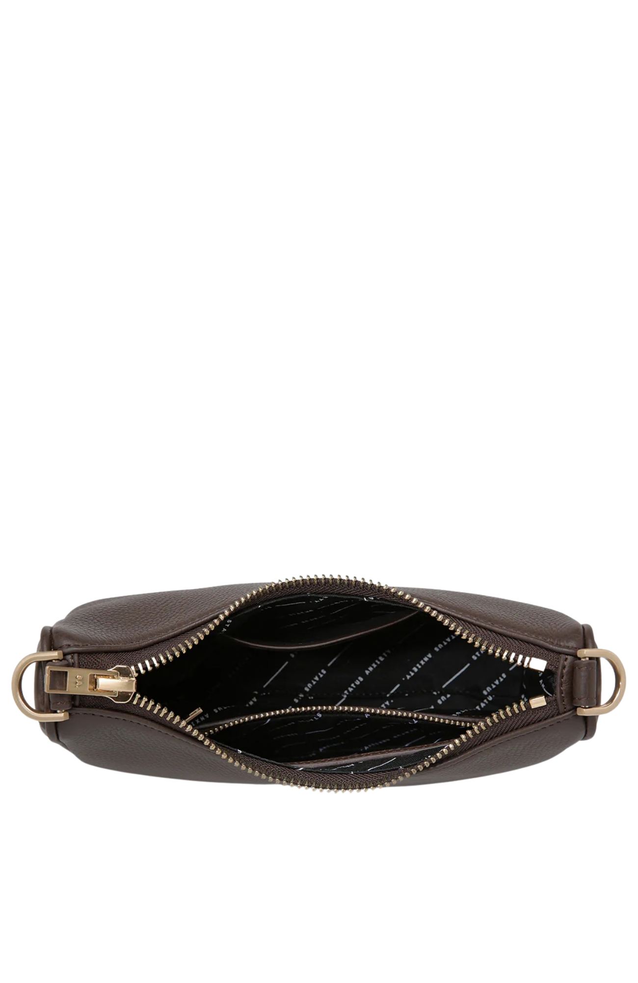 Look Both Ways Bag Cocoa Brushed Gold