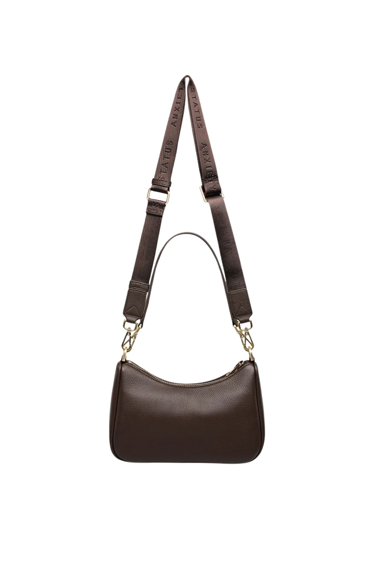 Look Both Ways Bag Cocoa Brushed Gold