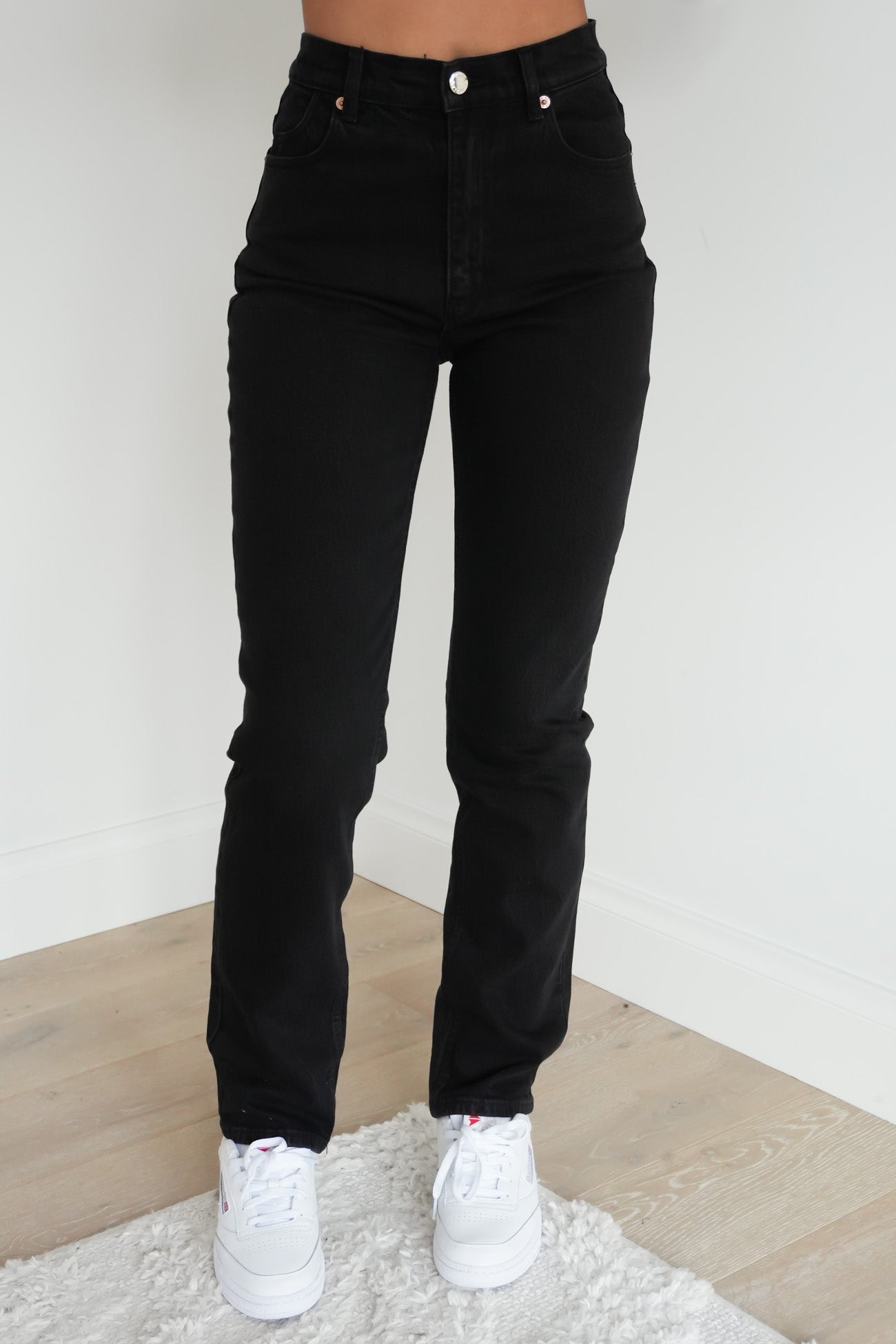 LouLou Straight Jean Long Noir