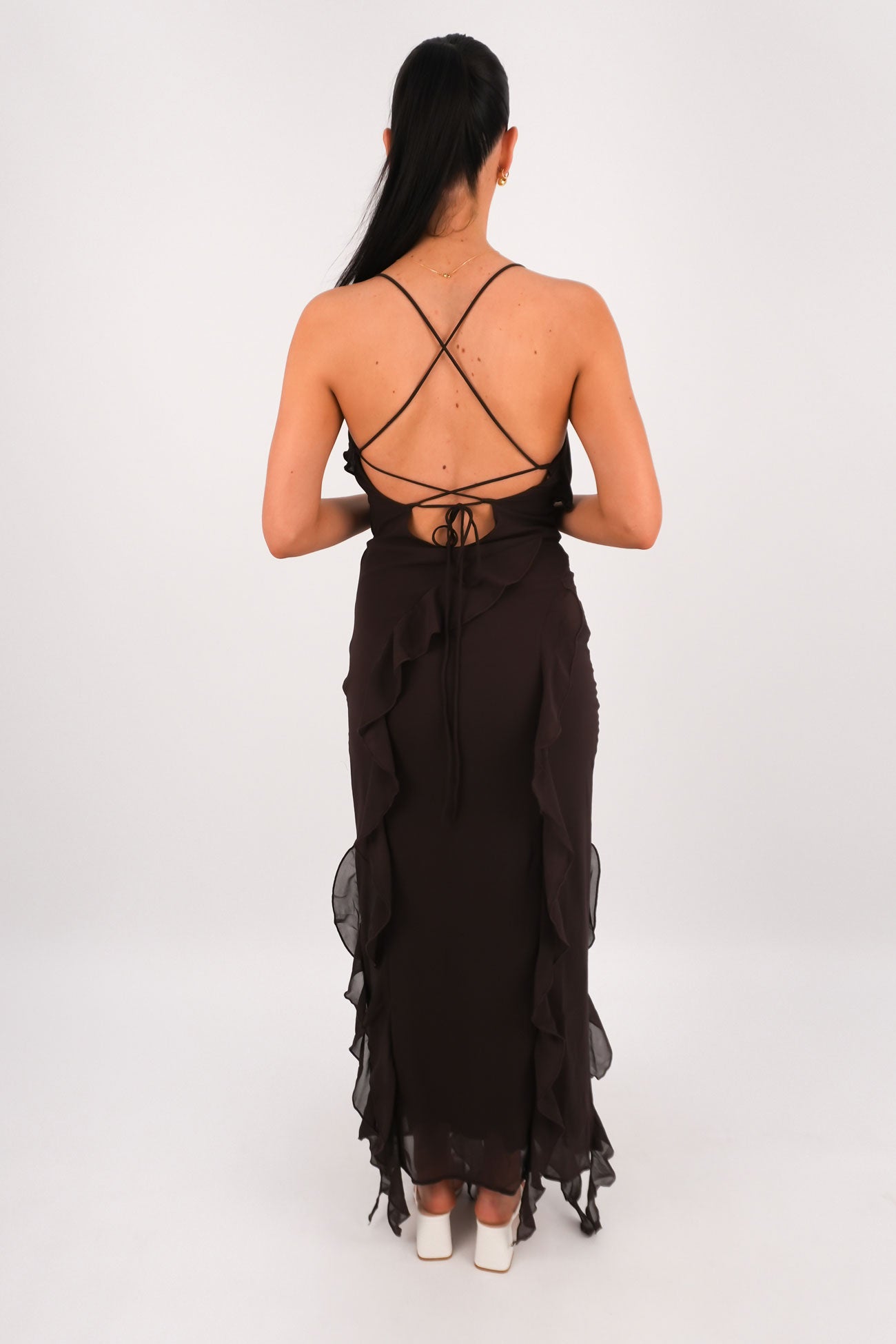 Loz Maxi Dress Chocolate