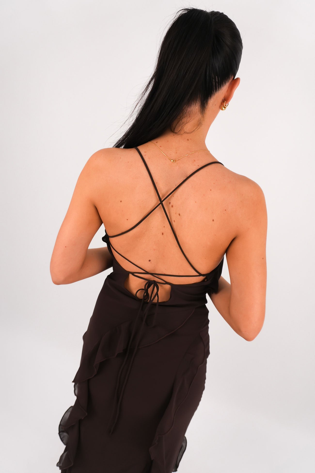 Loz Maxi Dress Chocolate