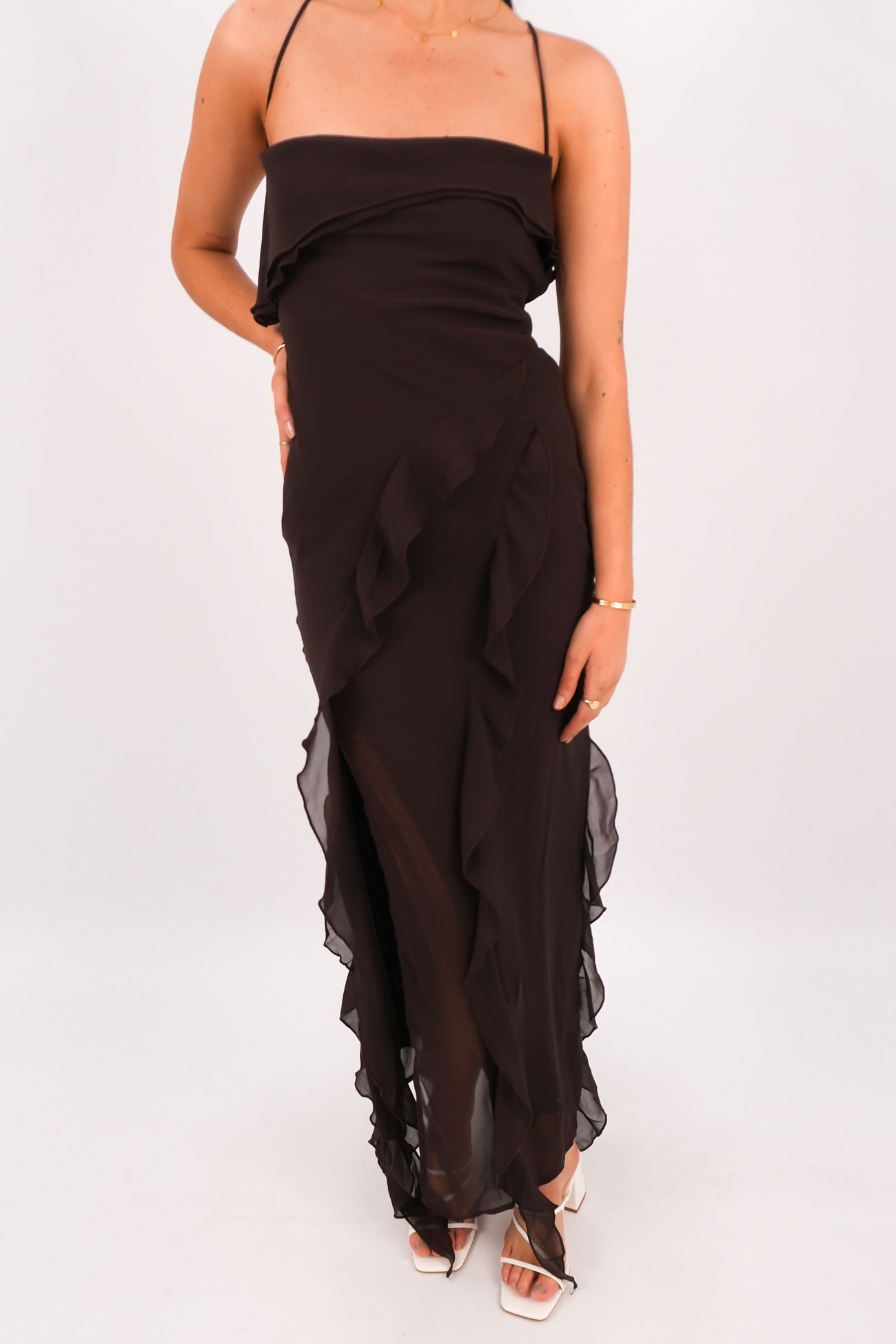 Loz Maxi Dress Chocolate