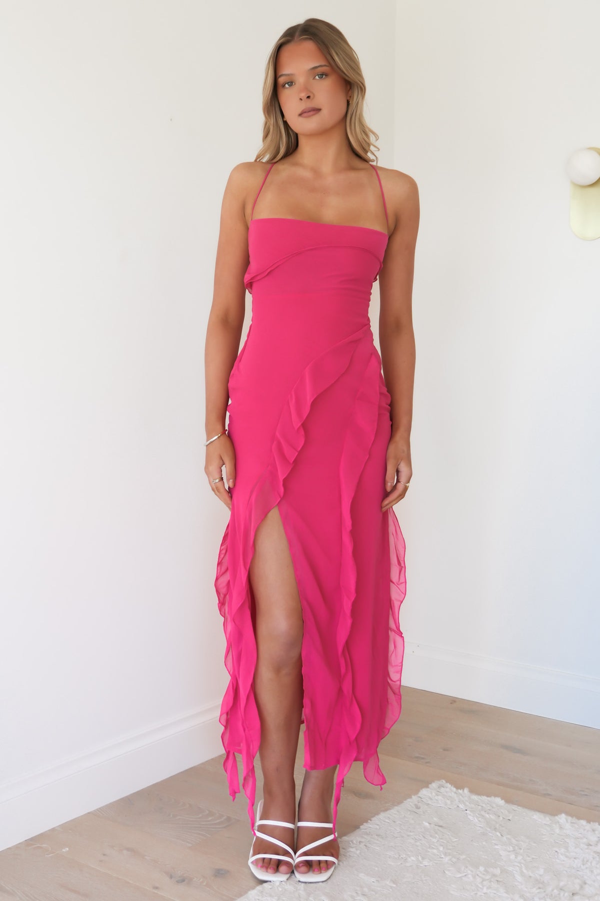 Loz Maxi Dress Hot Pink