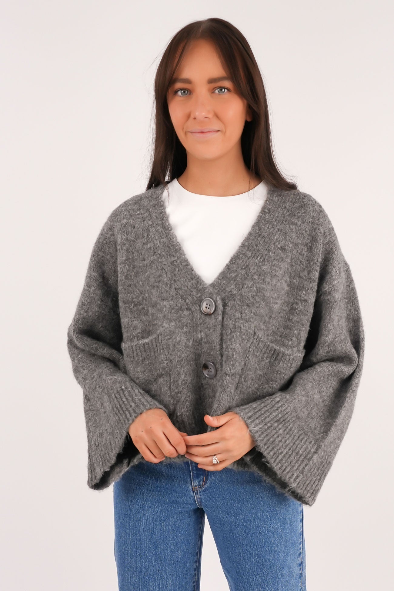 Lucah Cardigan Charcoal
