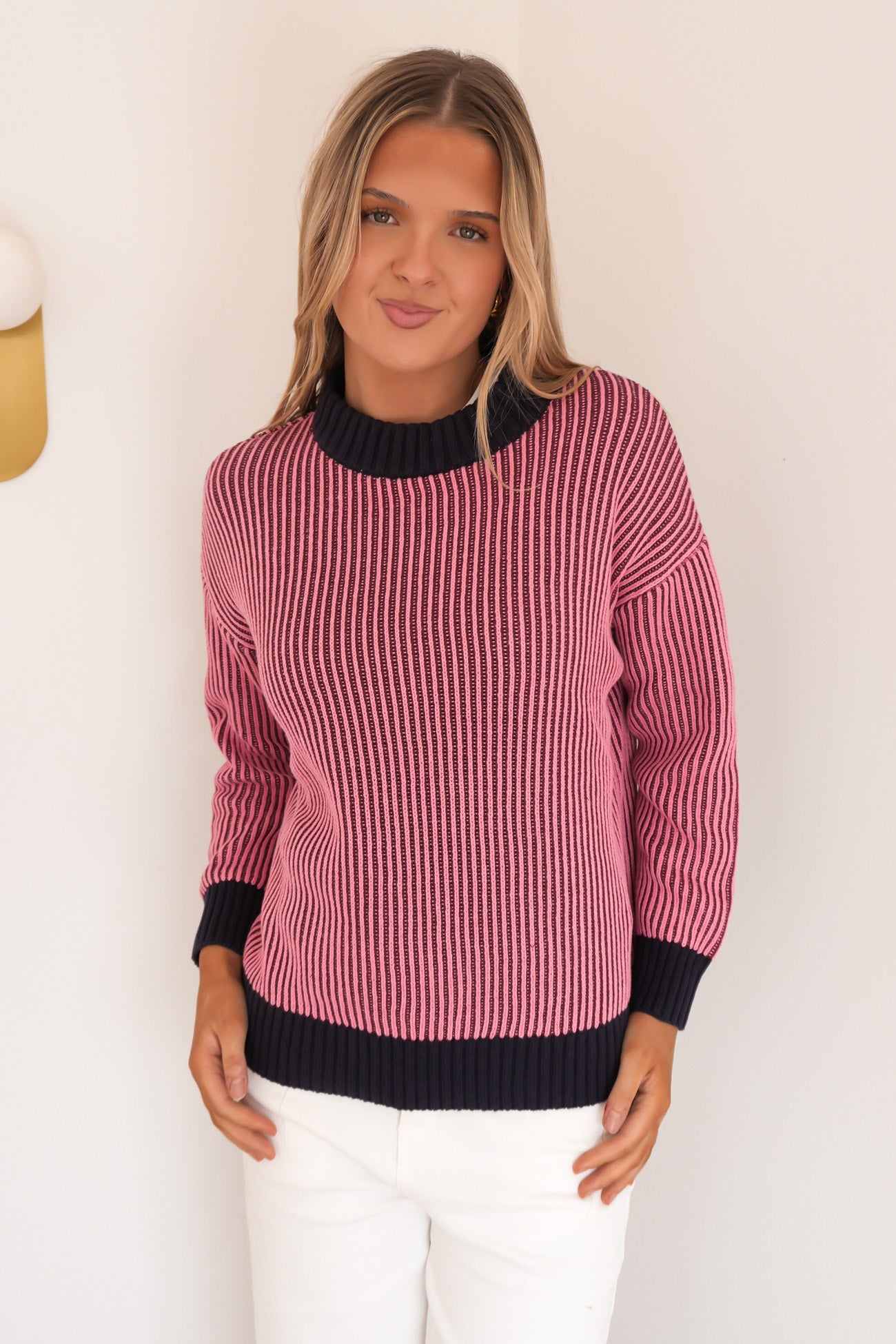 Luella Crew Knit Windsor Wine