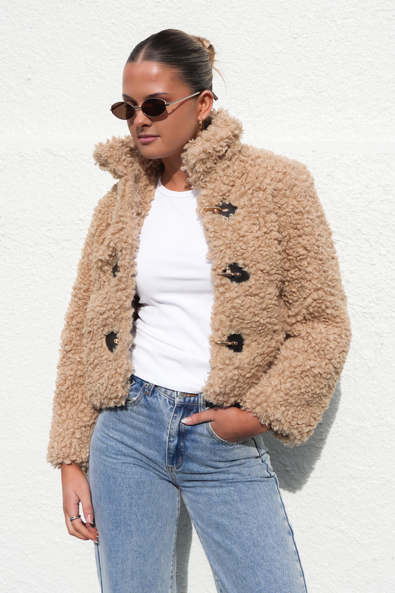 Luna Teddy Jacket Natural