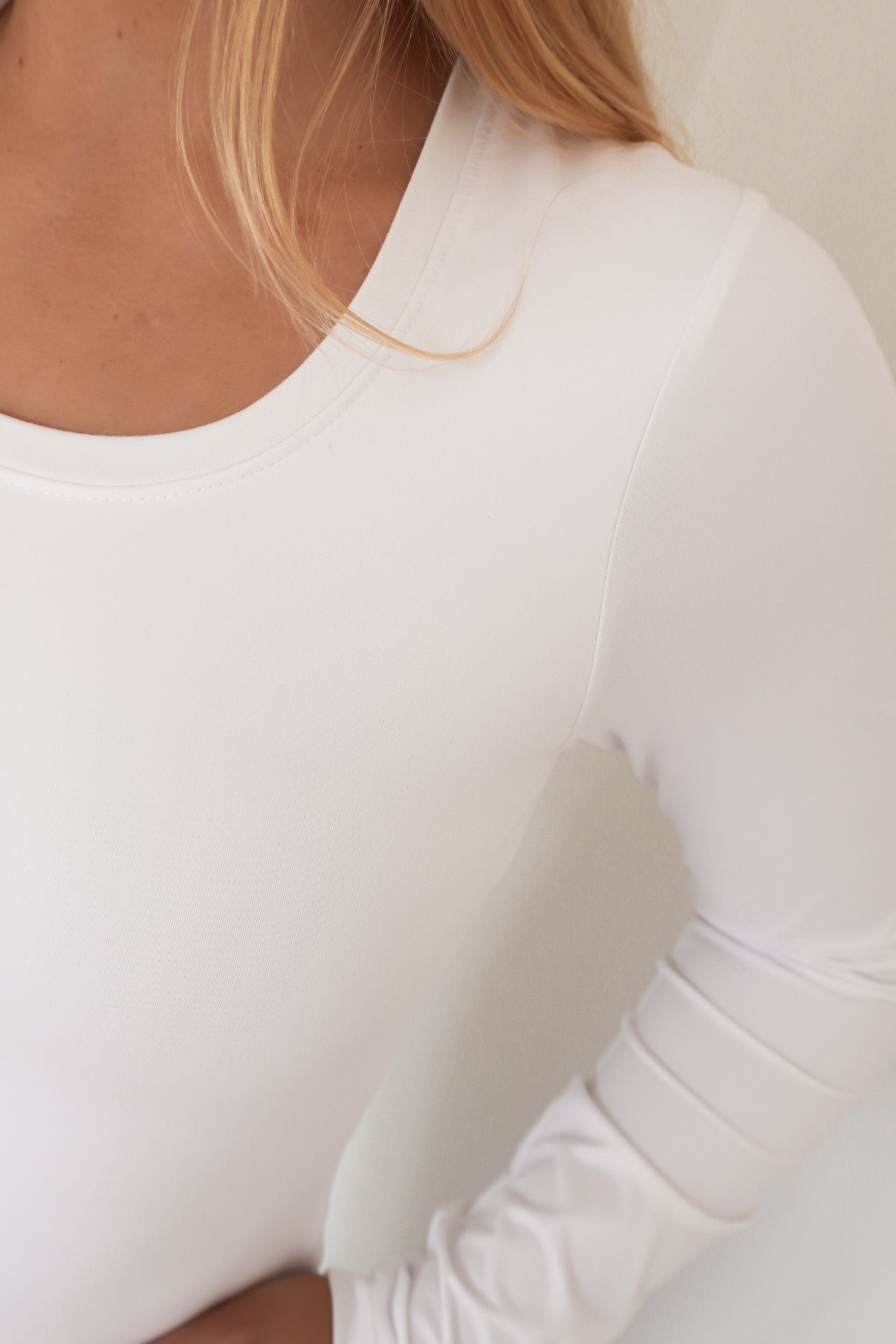 Luxe Basic Long Sleeve Tee White